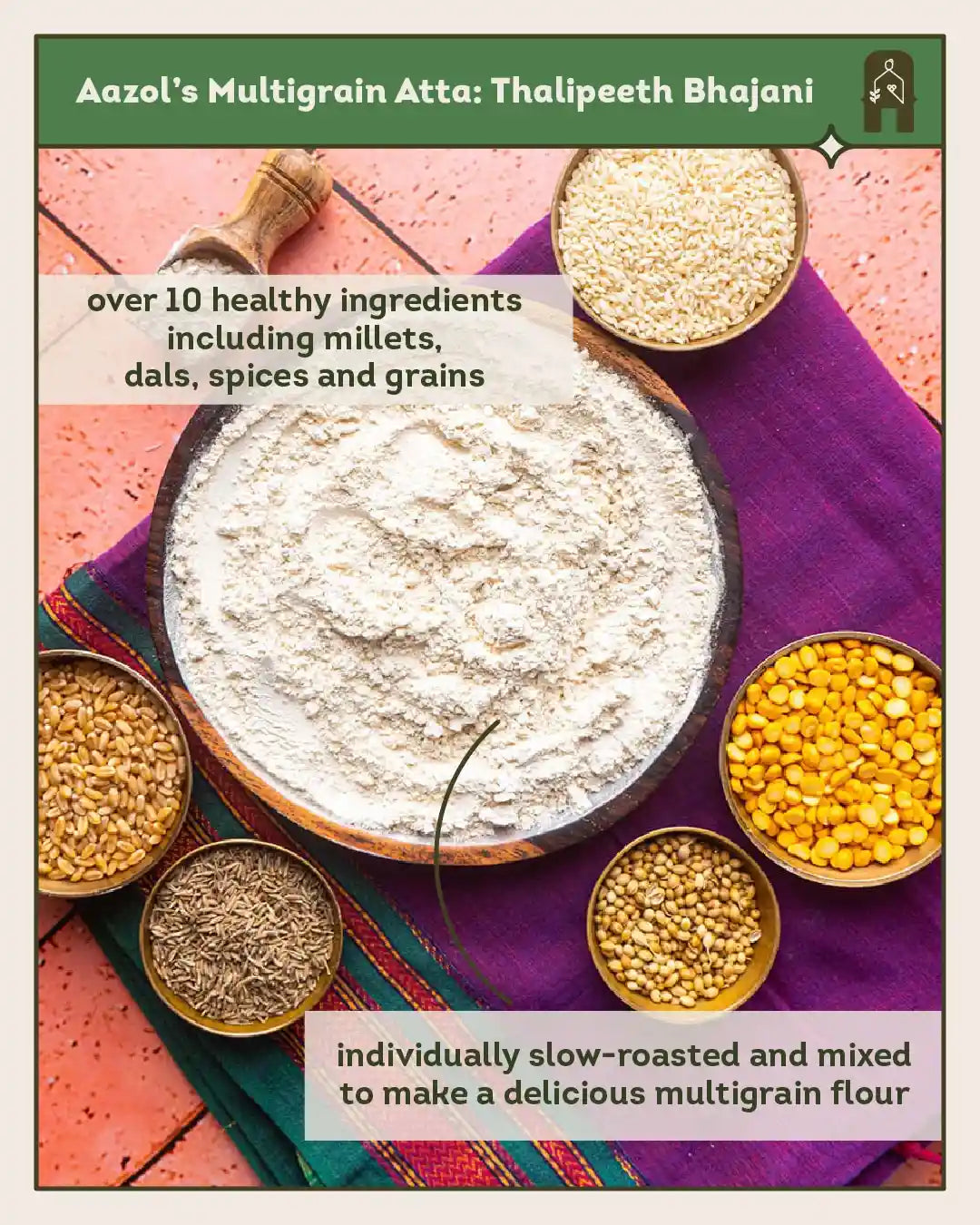 Multigrain Atta: Thalipeeth Bhajani