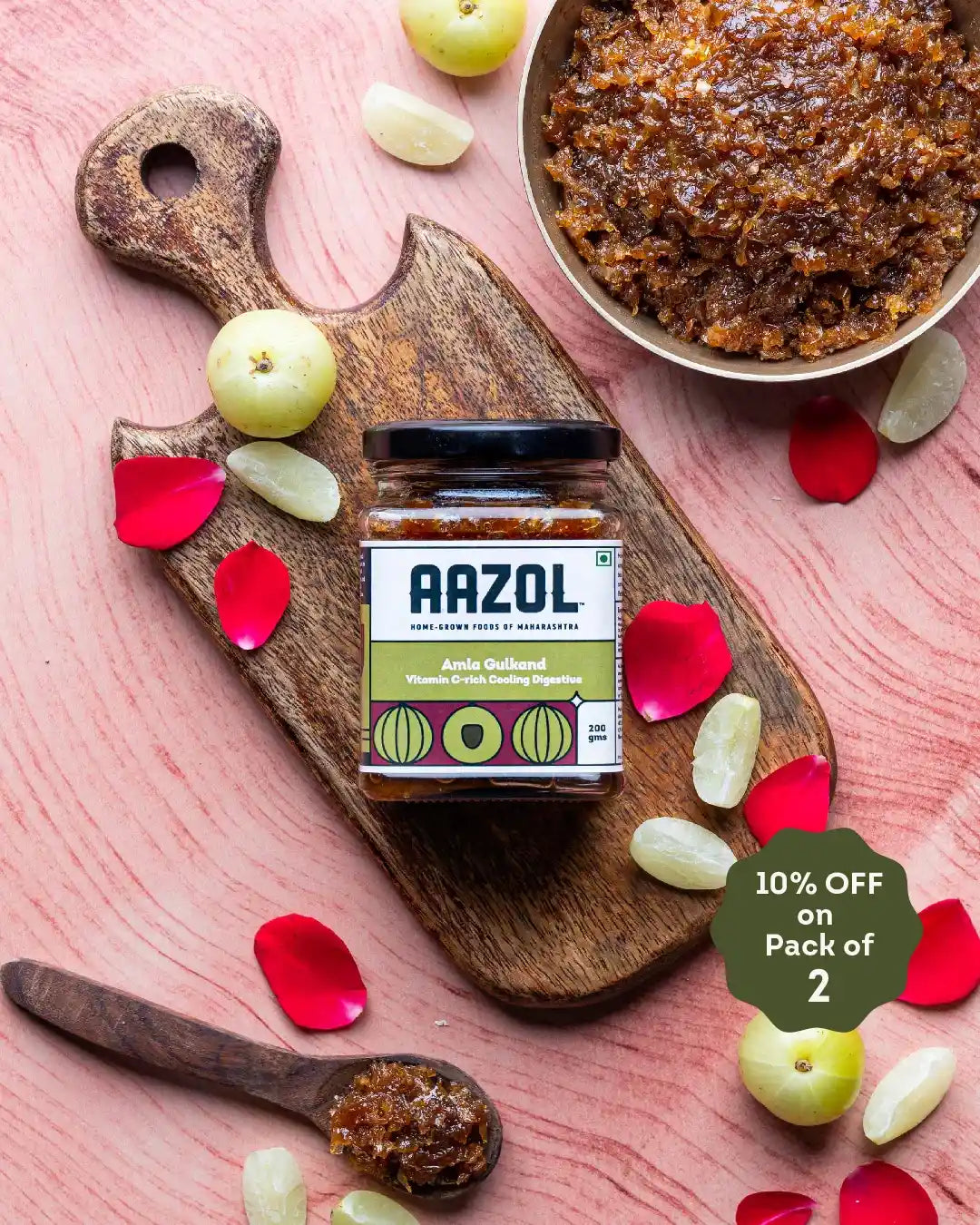 Amla Gulkand: Vitamin C-rich Cooling Digestive (200g/400g)