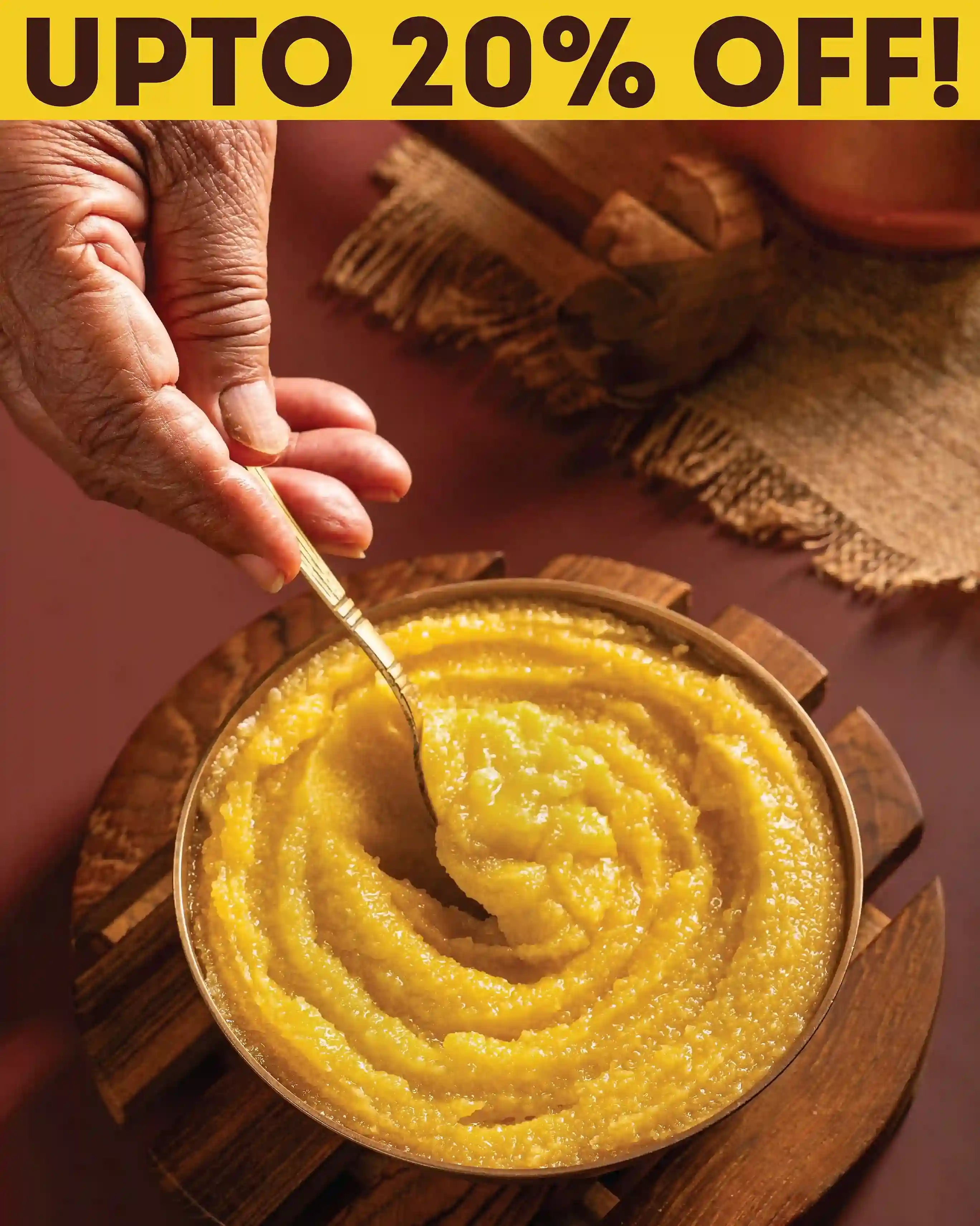 Pure Gharwala Ghee: Gir Cow Ghee (500ml/1L)