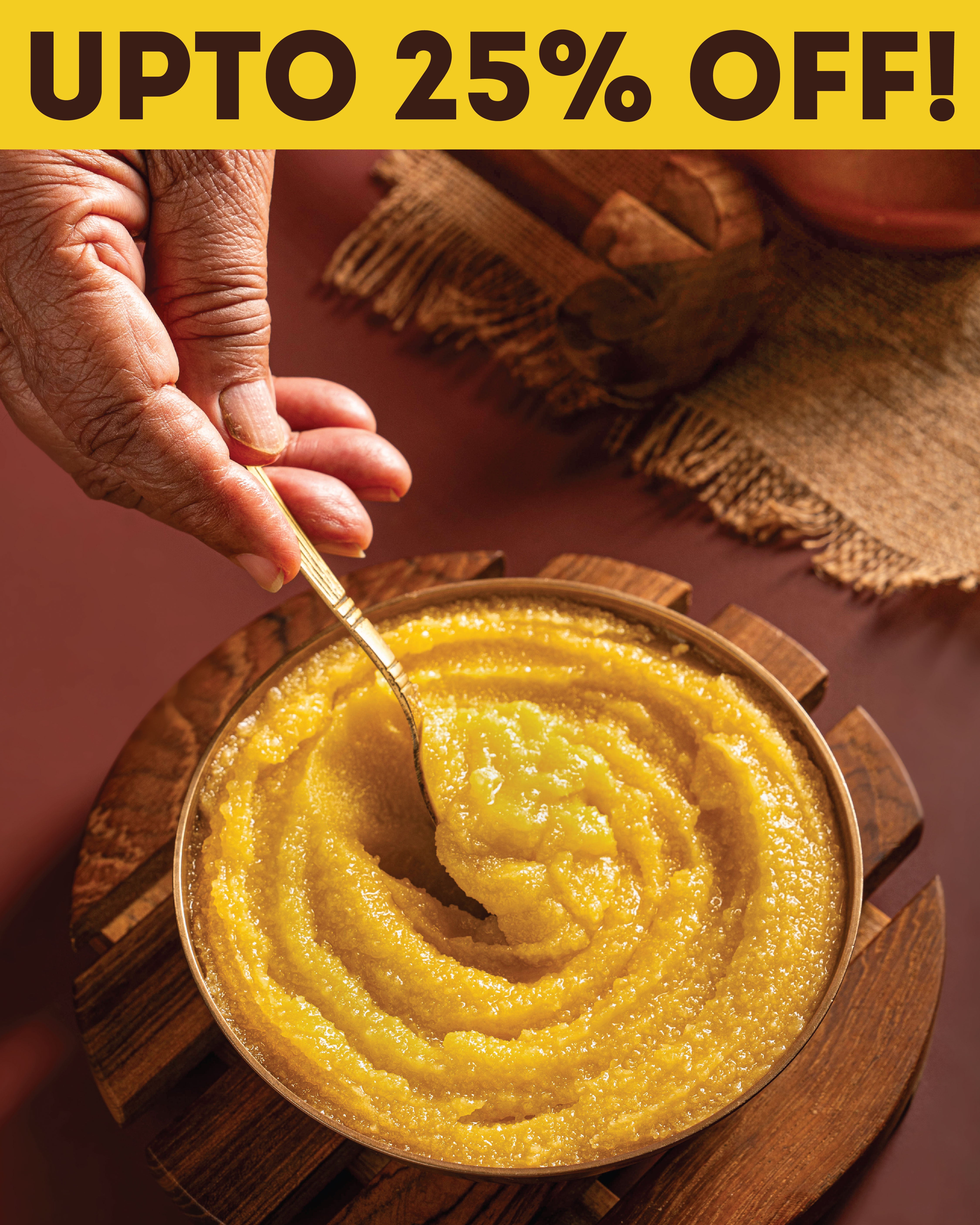 Pure Gharwala Ghee: A2 Gir Cow Ghee (500ml/1L)