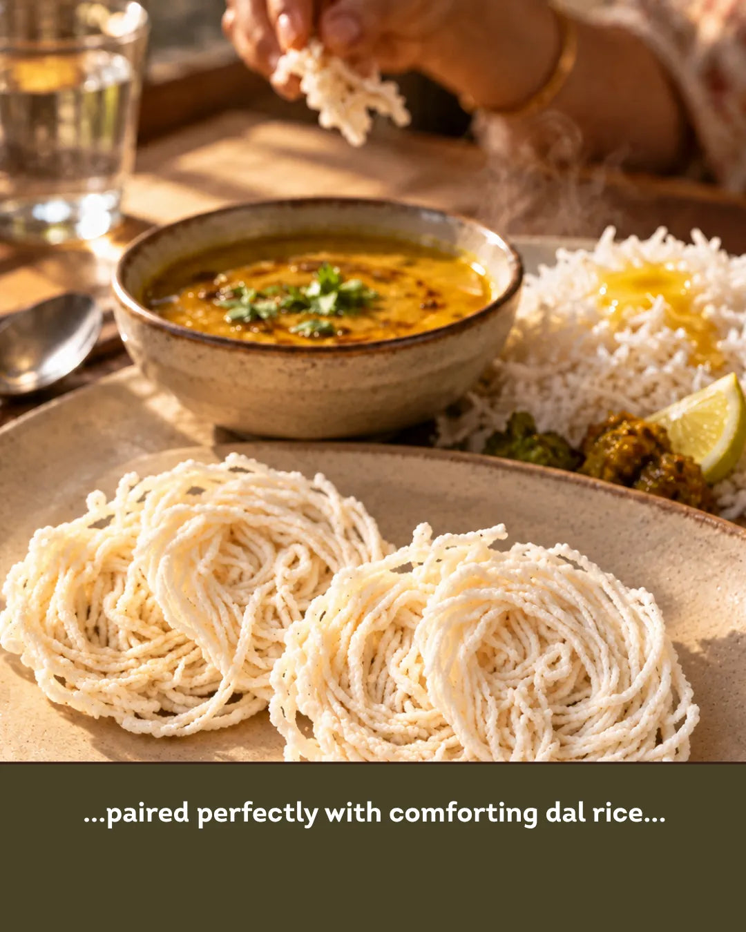 Whole Wheat String Papad: Gahu Kurdai