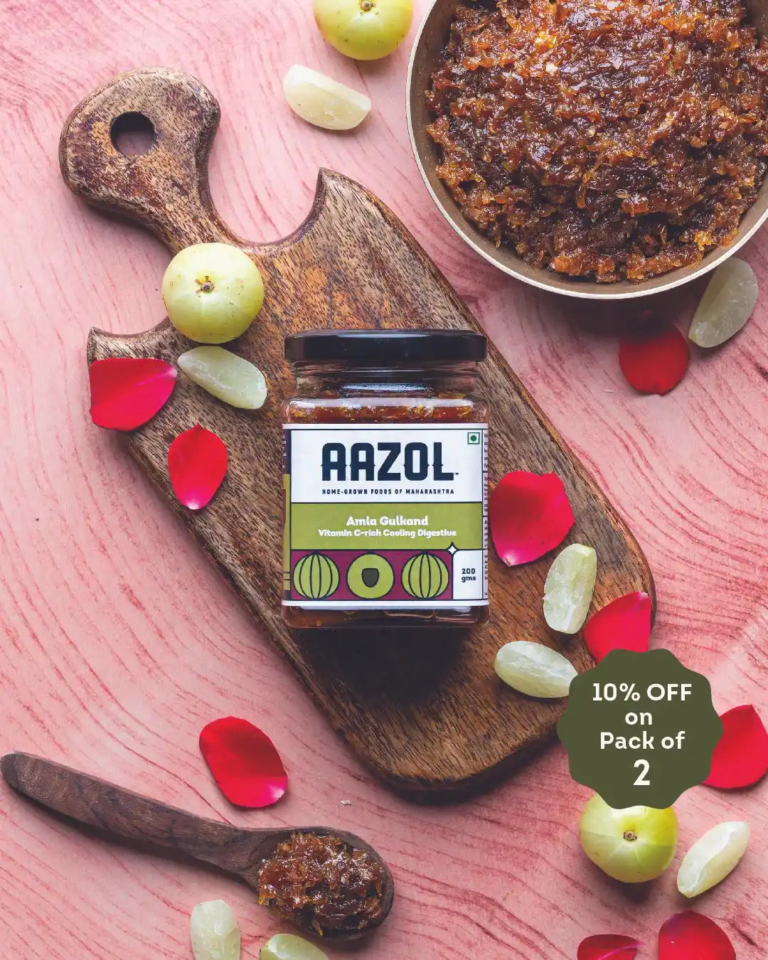 Amla Gulkand: Vitamin C-rich Cooling Digestive (200g/400g)