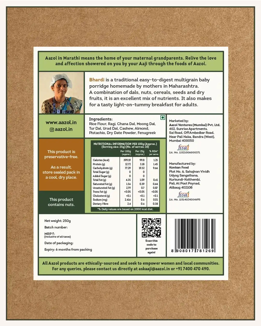 Traditional Cereal: Bhardi (250g/1kg)