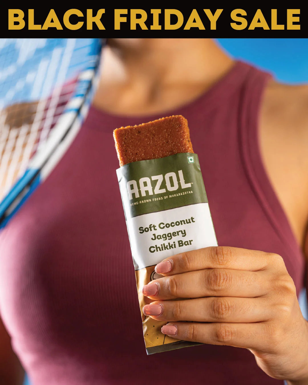 Soft Coconut Jaggery Chikki Bar (3 bars/9 bars)