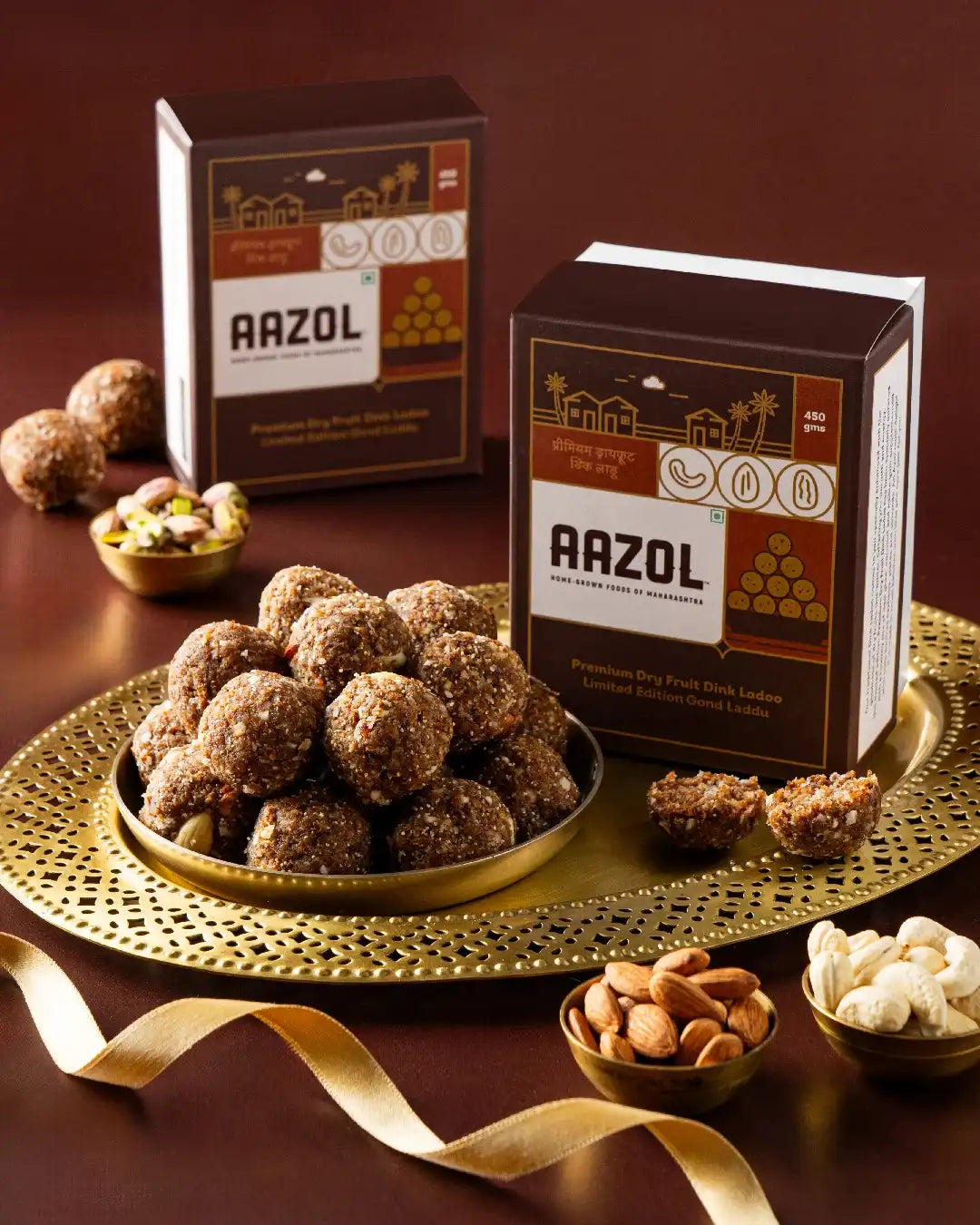 Premium Dry Fruit Gond Laddu: Limited Edition Dink Ladoo (450g/900g)
