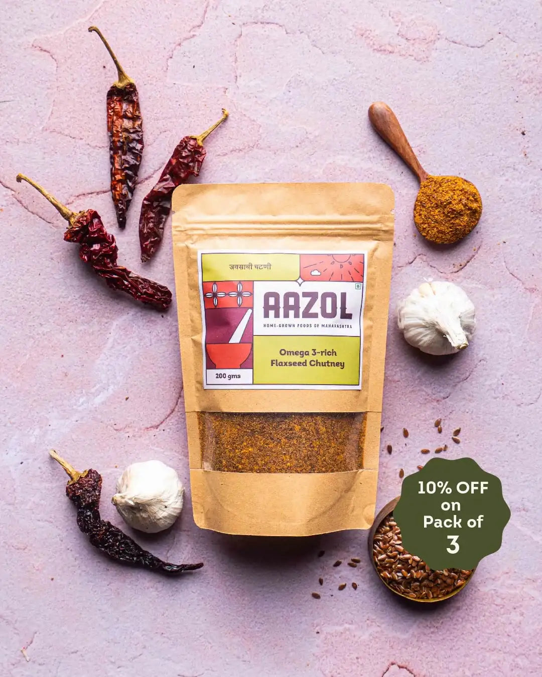 Omega 3-rich Flaxseed Chutney