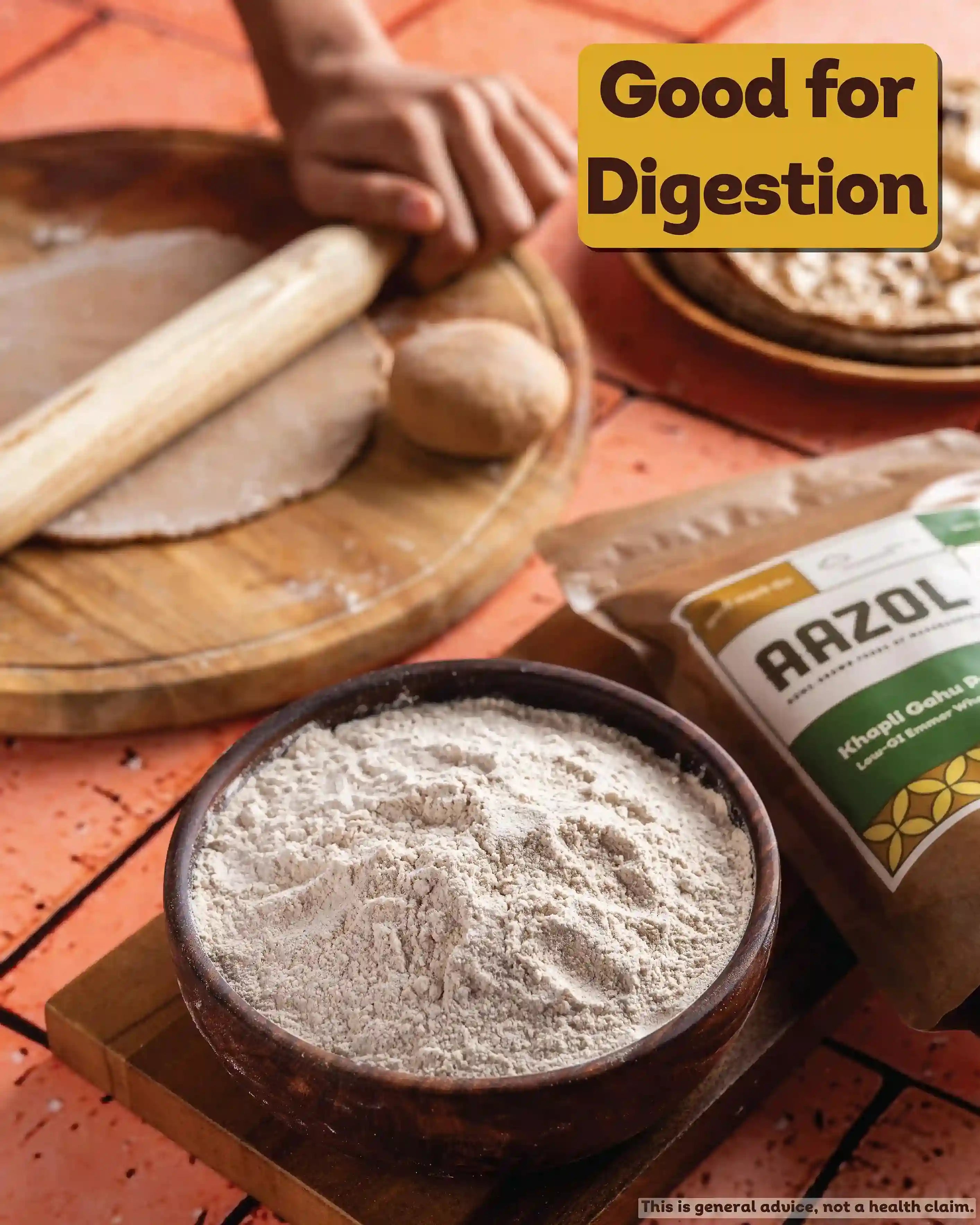 Low Gluten Khapli Atta: Emmer Wheat Flour