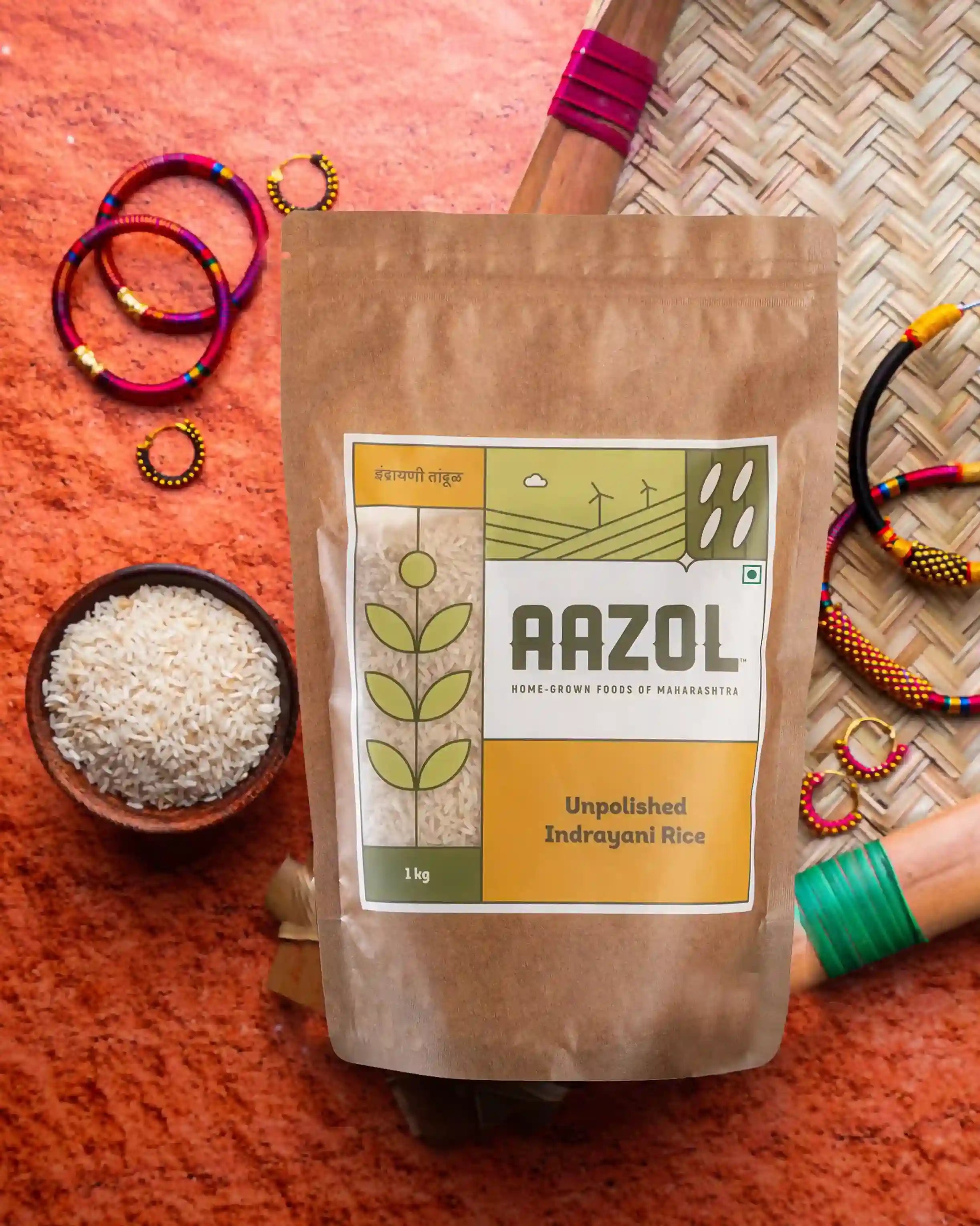 Unpolished Indrayani Rice