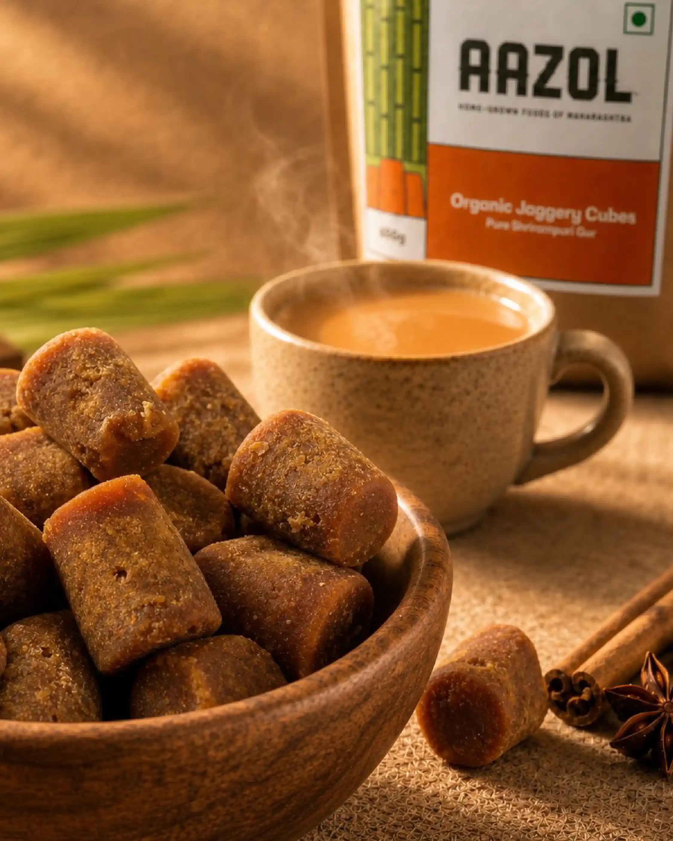 Organic Jaggery Cubes: Pure Desi Ghee Gur