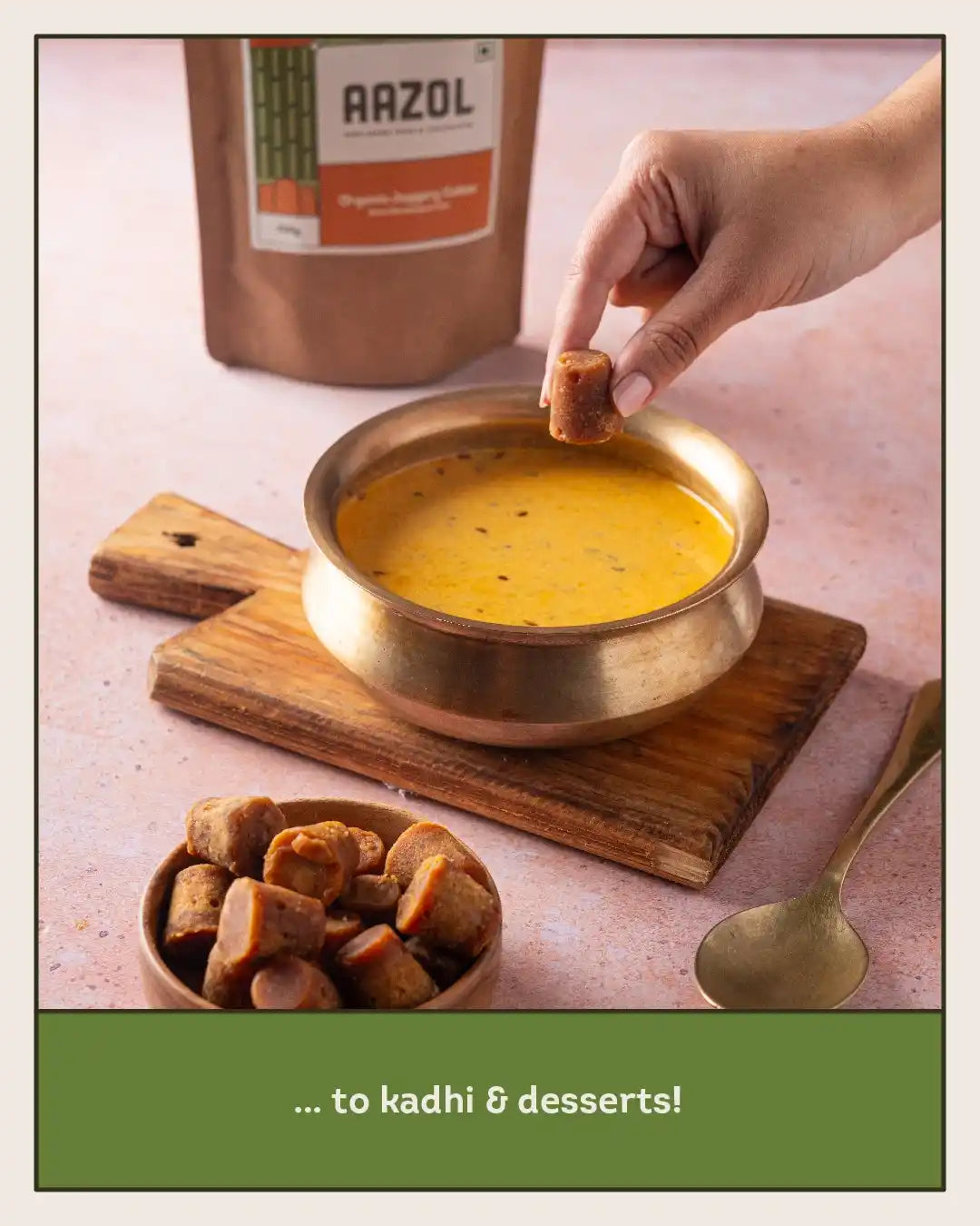 Organic Jaggery Cubes: Pure Shrirampuri Gur (650g/1.3kg/1.95kg)