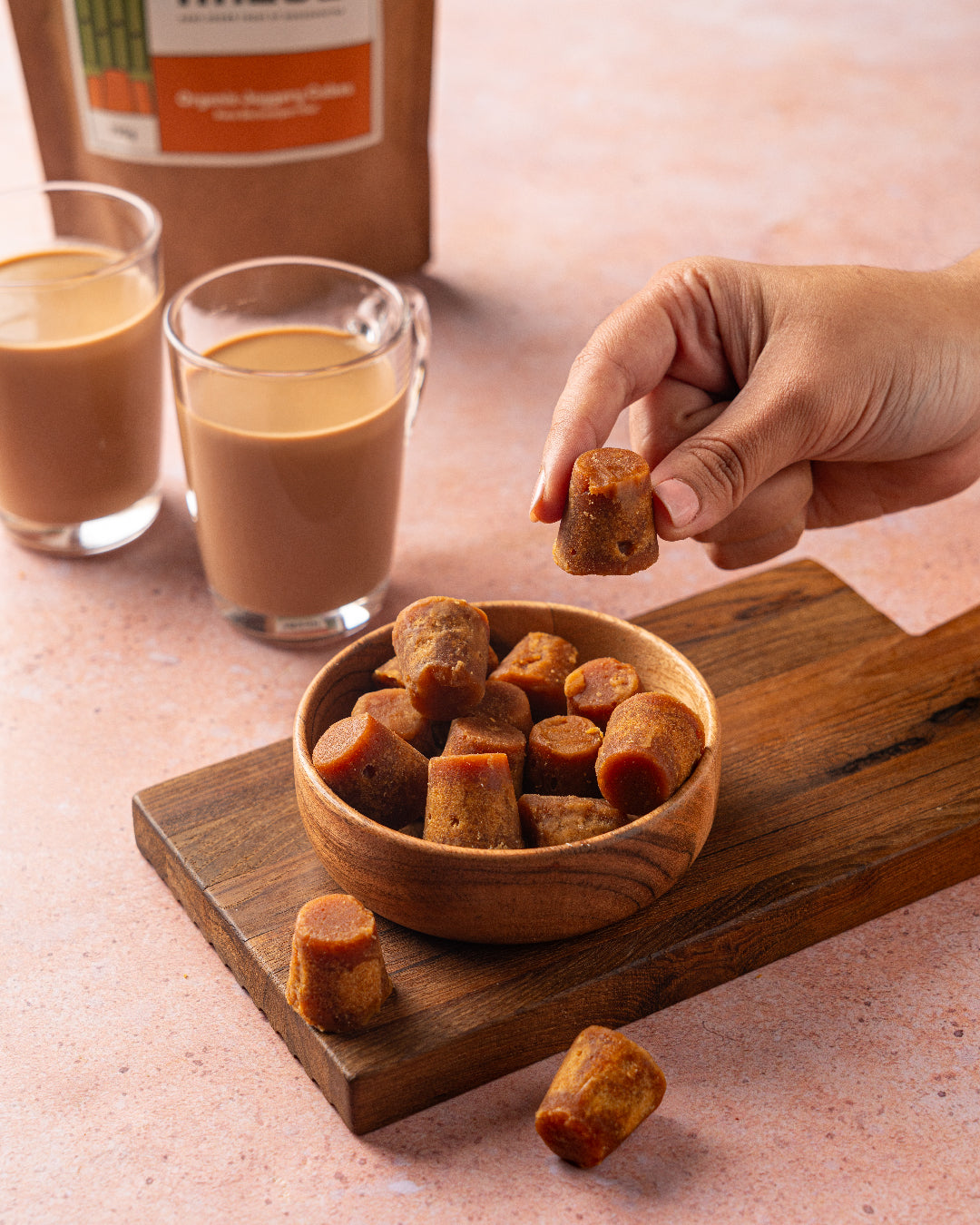 Organic Jaggery Cubes: Pure Shrirampuri Gur (650g/1.3kg/1.95kg)