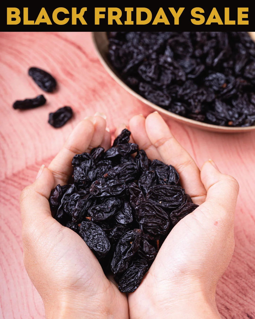 Jumbo Black Raisins: Nashik's Seedless Kismis (250g/1kg)
