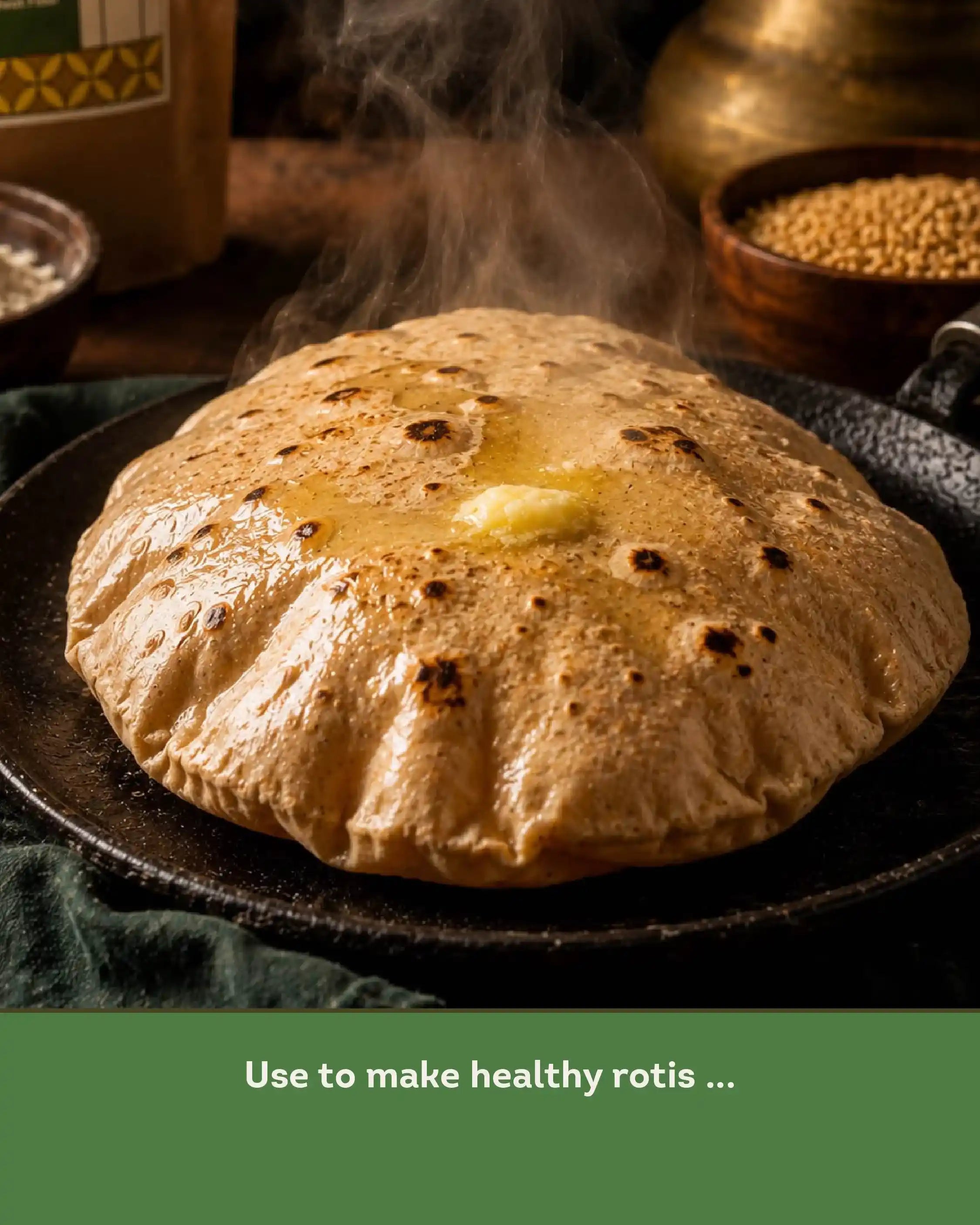 Low Gluten Khapli Atta: Emmer Wheat Flour