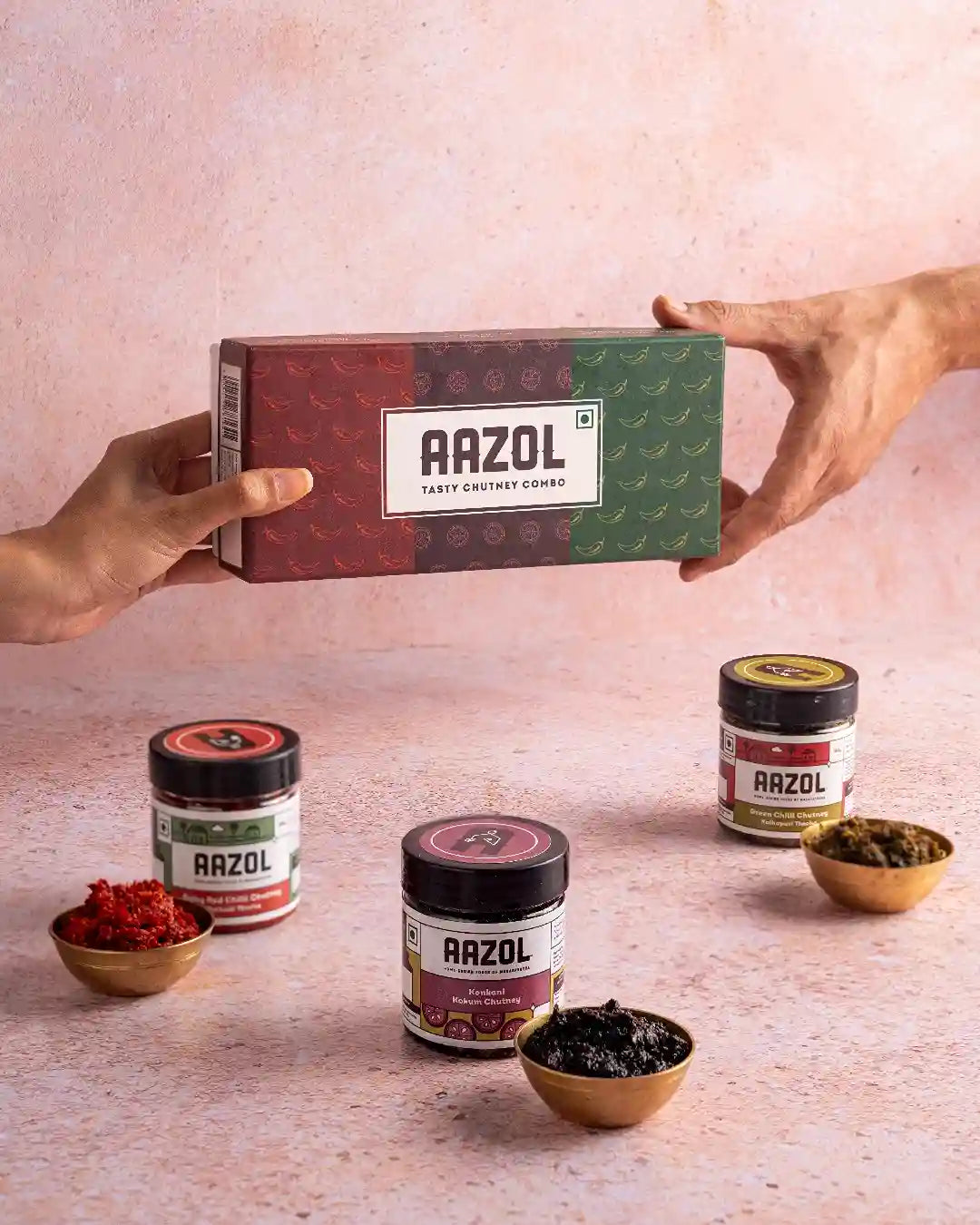 Tasty Chutney Combo: Red Chilli, Kokum & Green Chilli - 300g