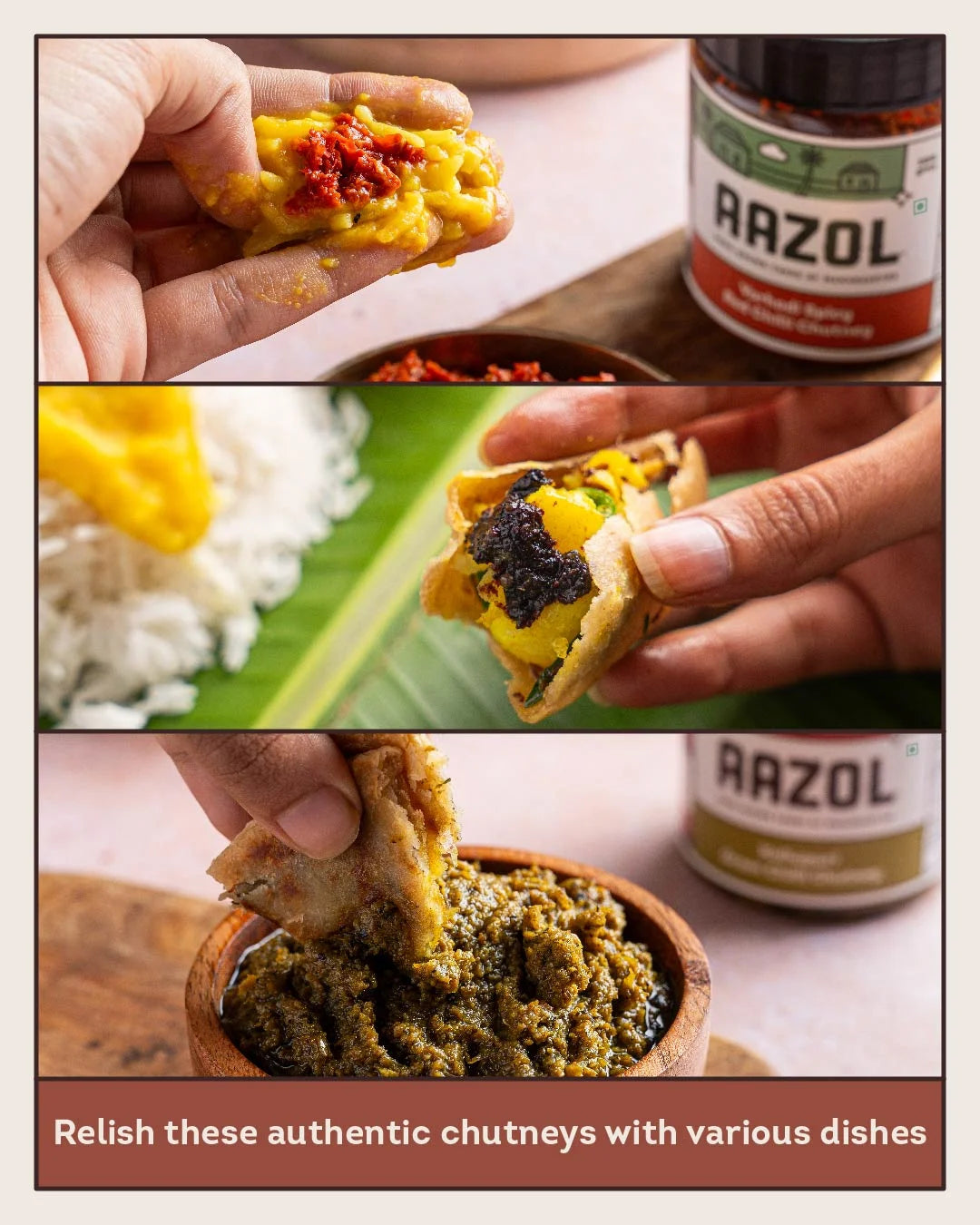 Tasty Chutney Combo: Red Chilli, Kokum & Green Chilli - 300g