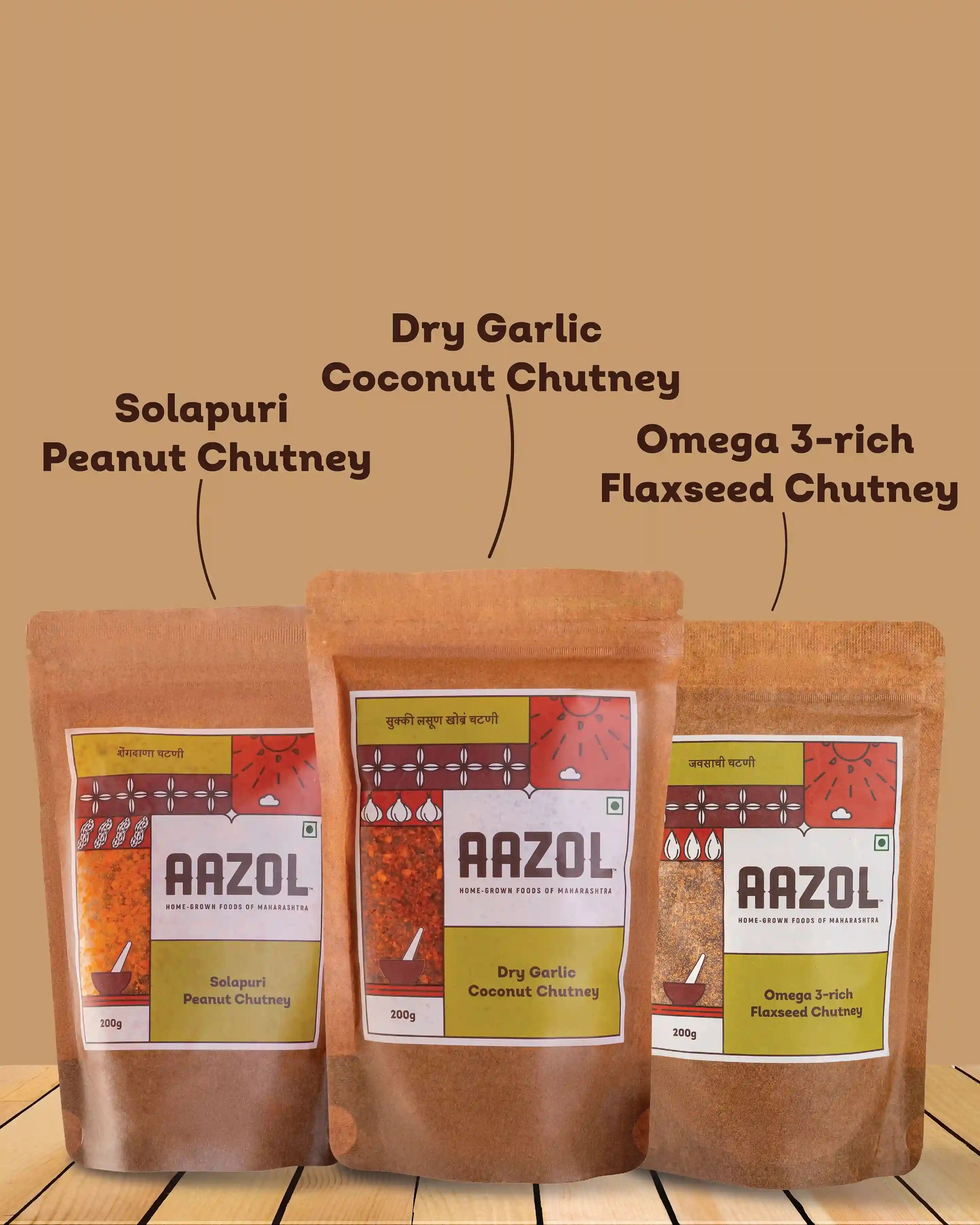 Maharashtrian Dry Chutneys Combo - 600g