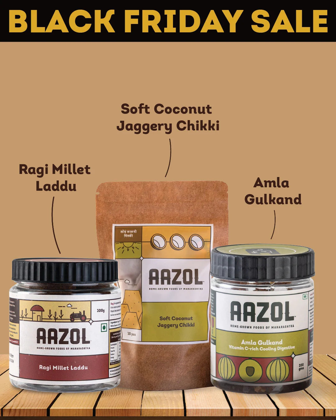 Maharashtrian Sweets Combo - 800g