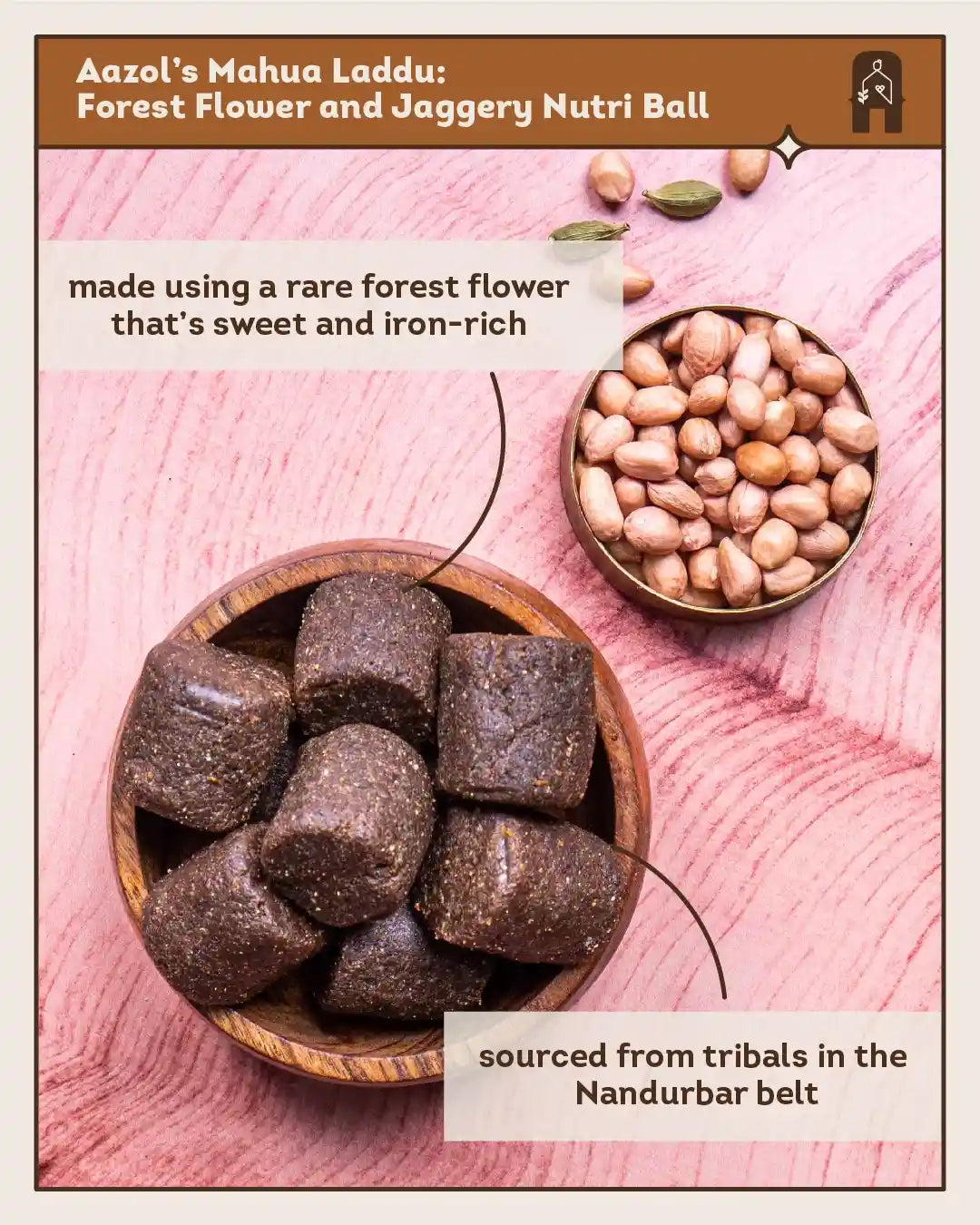 Mahua Laddu: Forest Flower and Jaggery Nutri Ball (250g/450g)