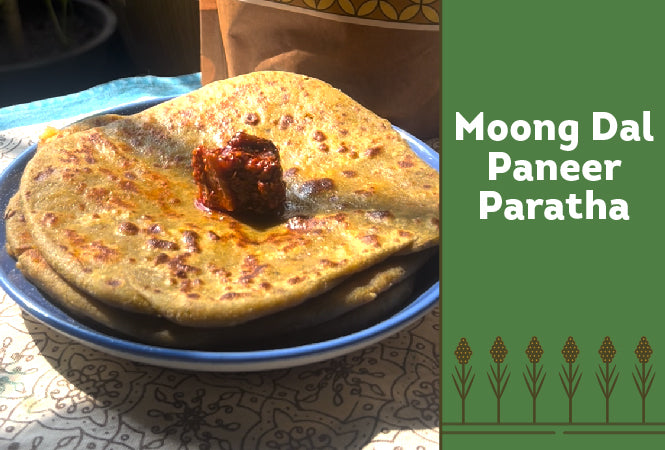 Moong Dal Paneer Paratha