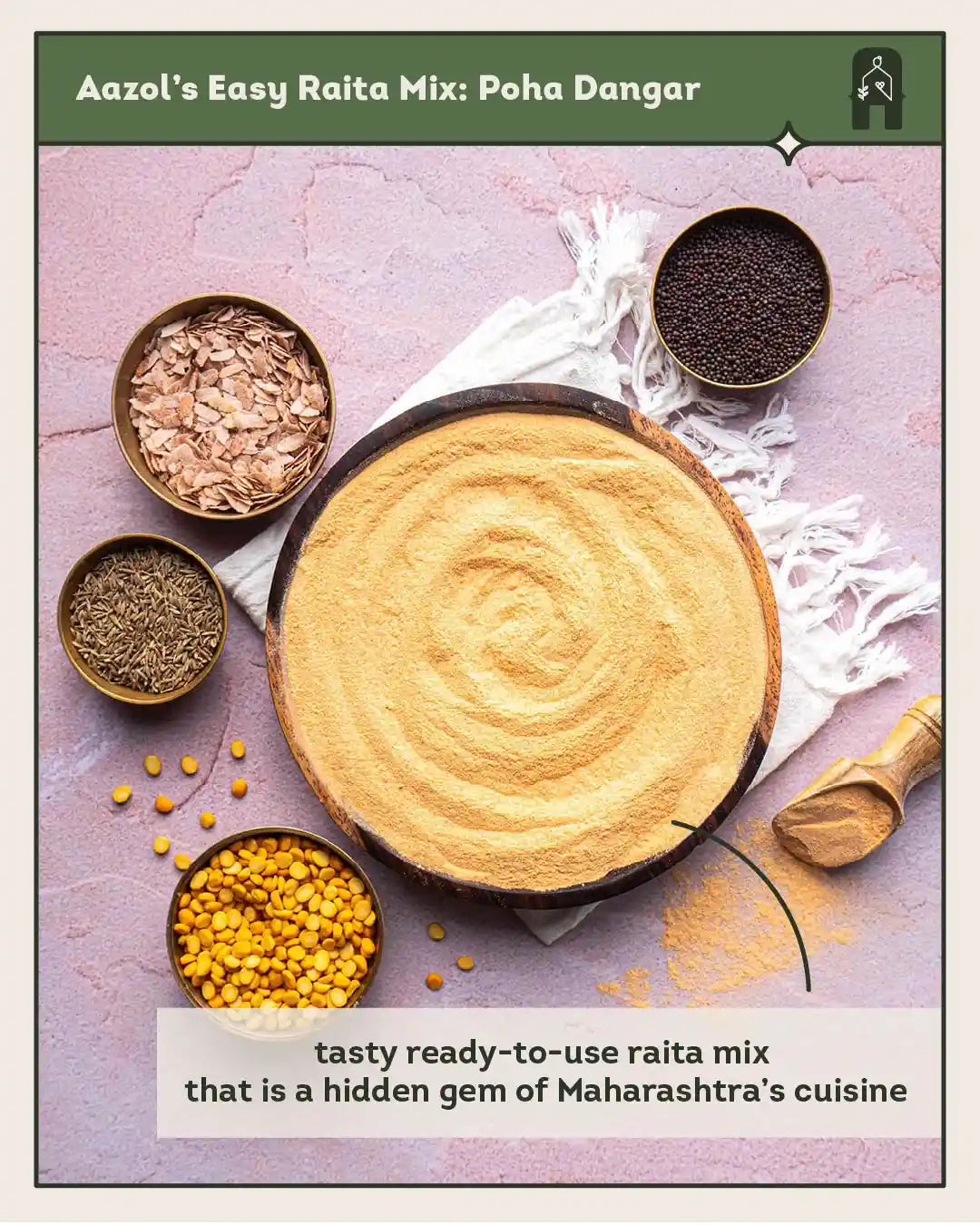 Easy Raita Mix: Poha Dangar - 250g