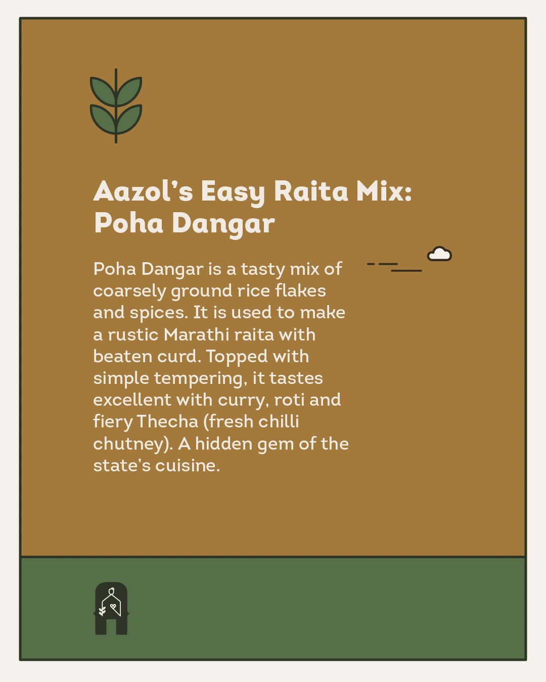 Easy Raita Mix: Poha Dangar - 250g