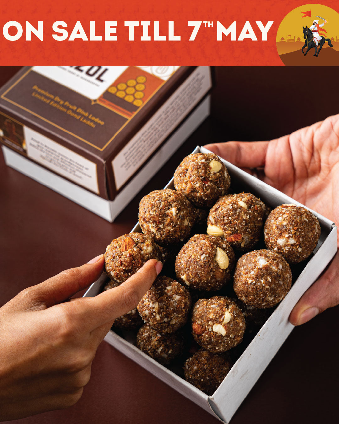 Premium Dry Fruit Gond Laddu: Limited Edition Dink Ladoo (450g/900g)