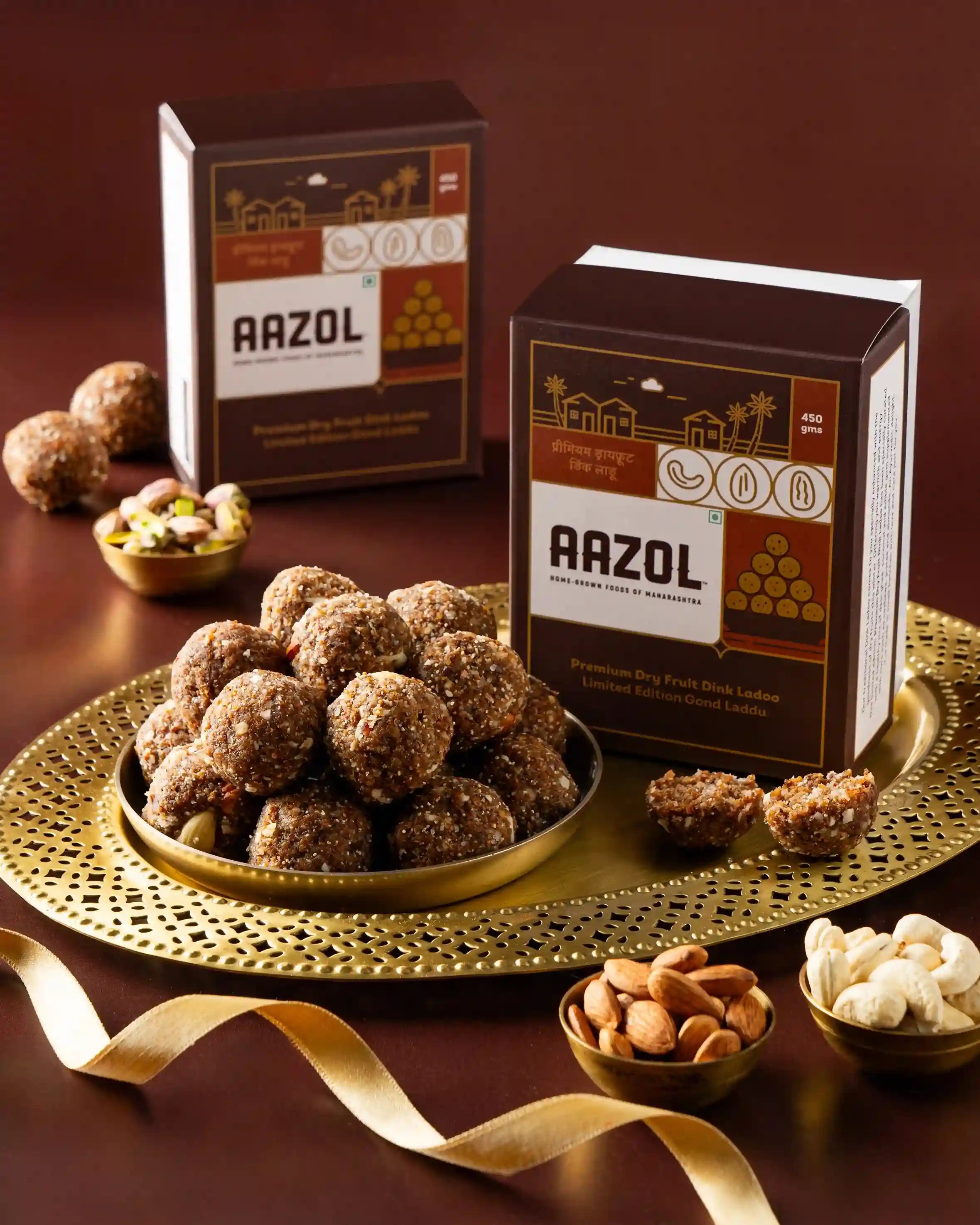 Premium Dry Fruit Gond Laddu: Limited Edition Dink Ladoo (450g/900g)