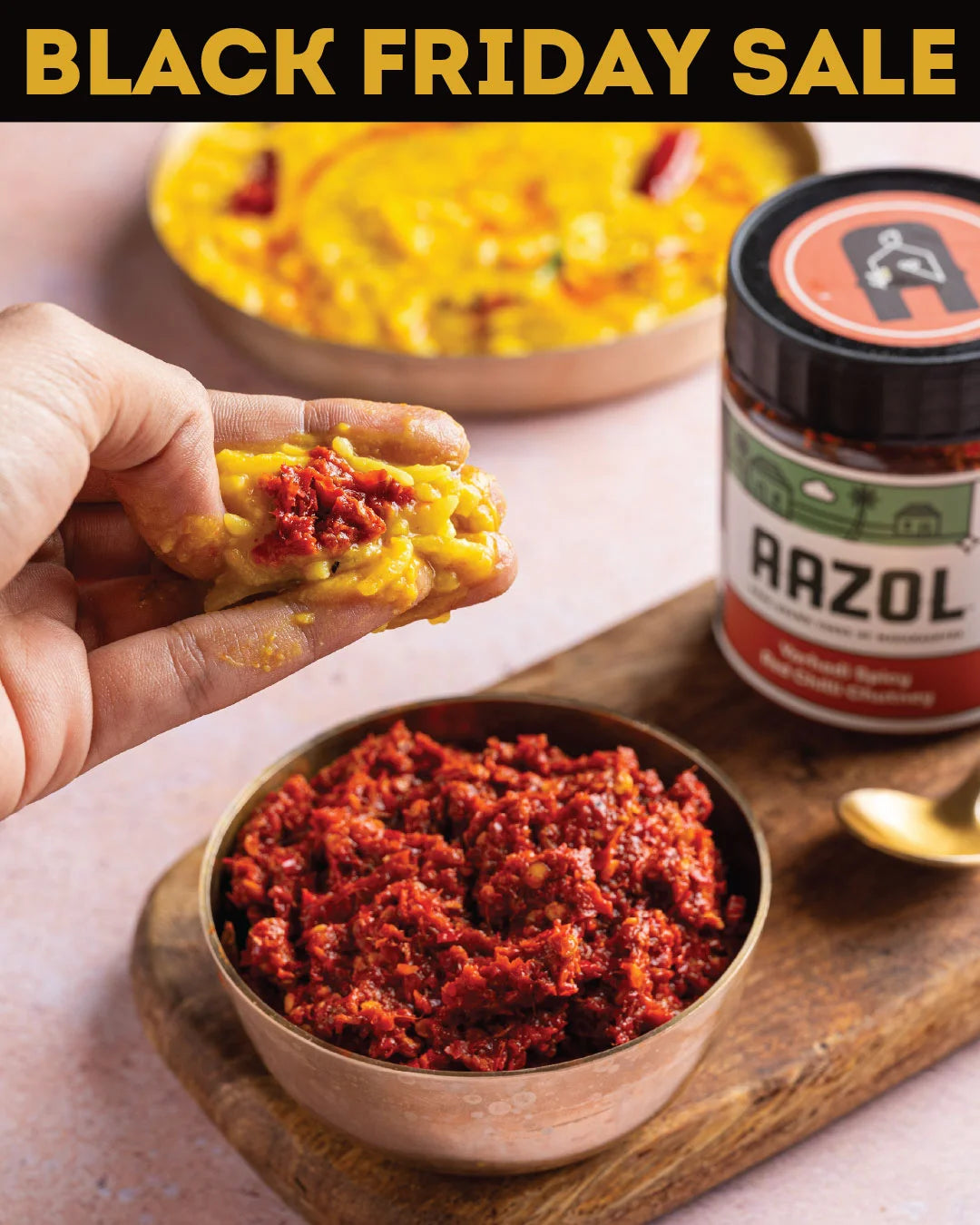 Spicy Red Chilli Chutney: Varhadi Thecha (200g/400g)