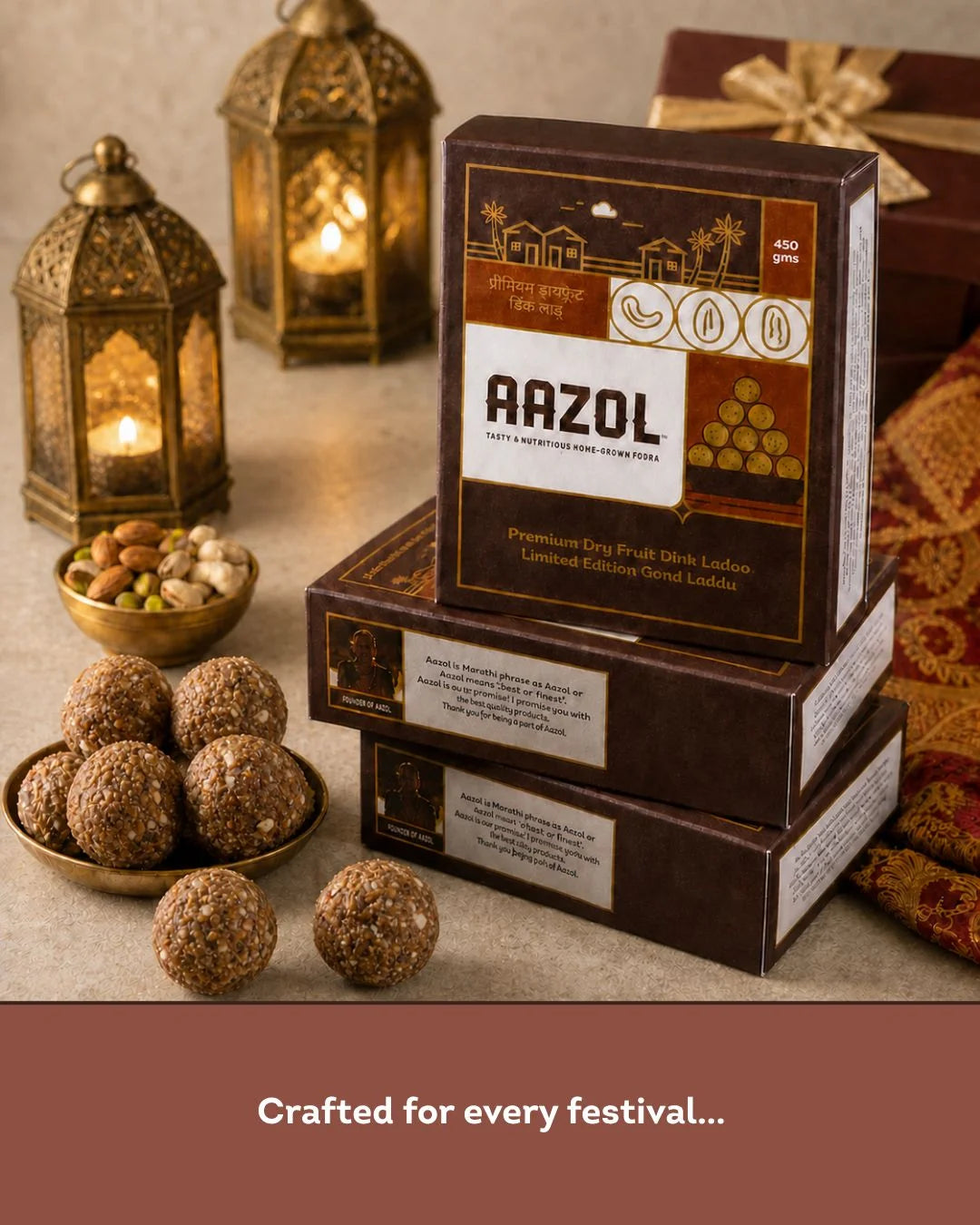 Premium Dry Fruit Gond Laddu: Limited Edition Dink Ladoo