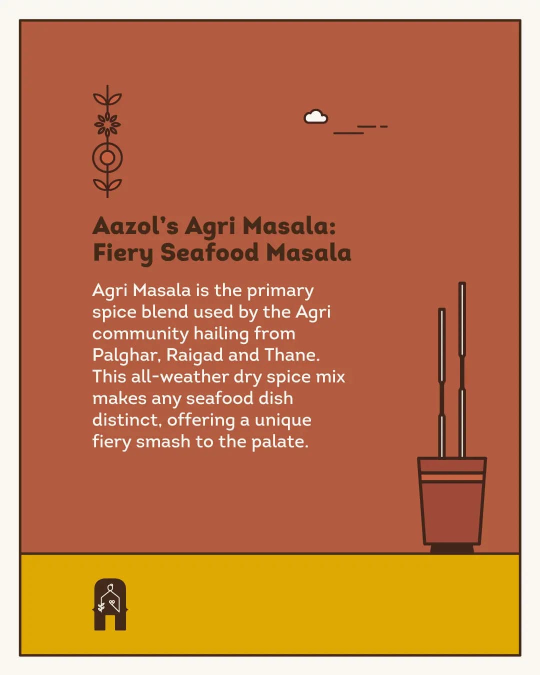 Agri Masala: Fiery Seafood Masala - 100g Aazol
