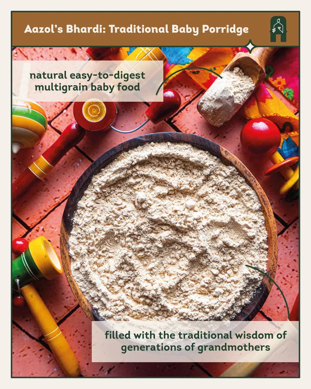 Bhardi: Traditional Baby Porridge - 250g Aazol