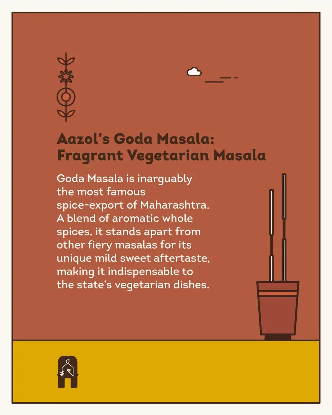 Goda Masala: Fragrant Vegetarian Masala - 100g Aazol