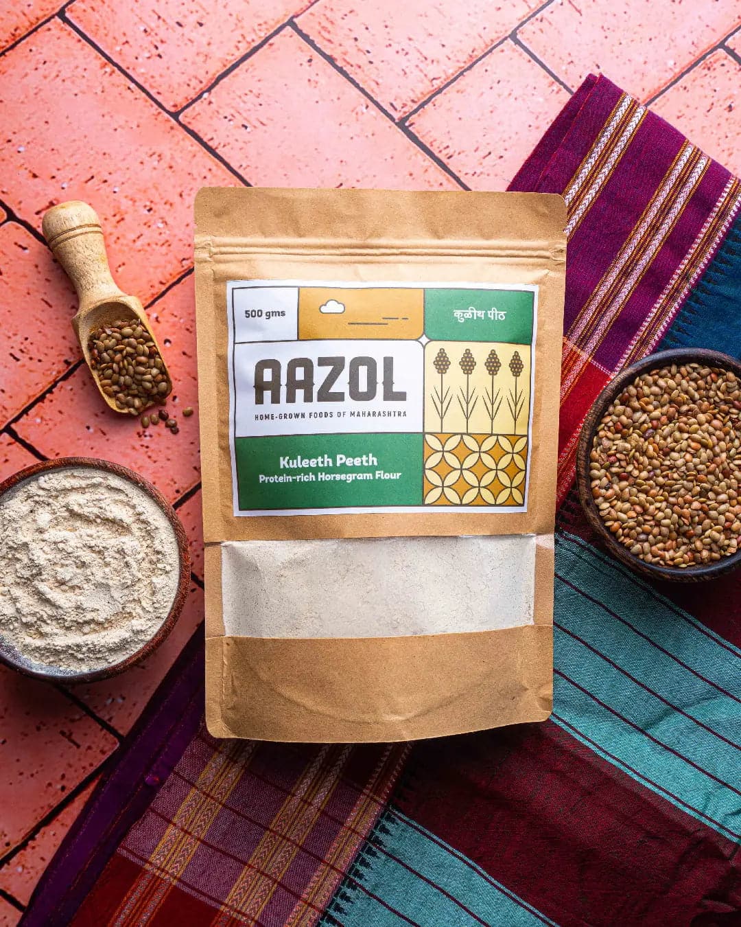 Horsegram Flour: Protein-rich Superfood - 500g Aazol