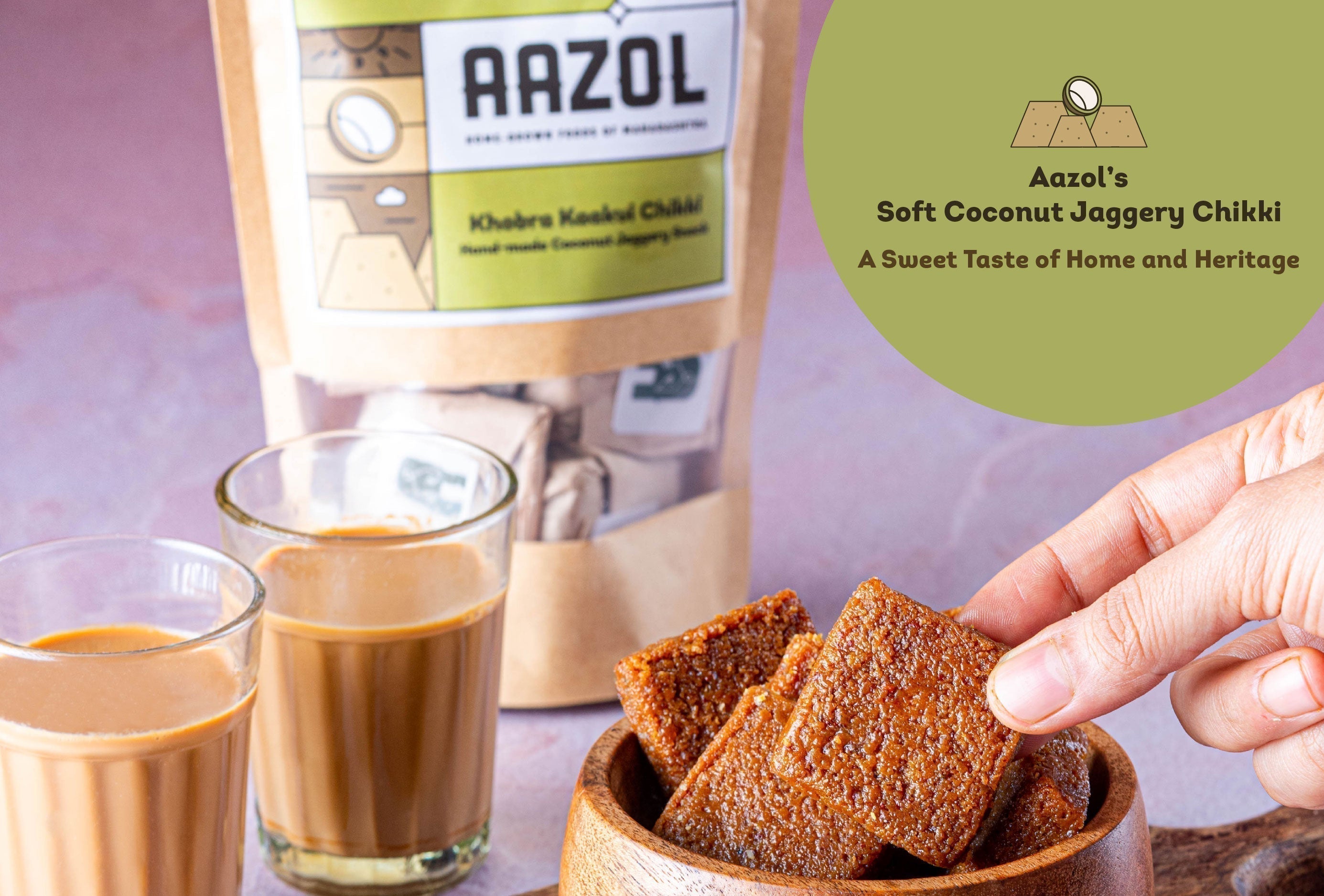 Aazol’s Soft Coconut Jaggery Chikki: A Sweet Taste of Home and Heritage