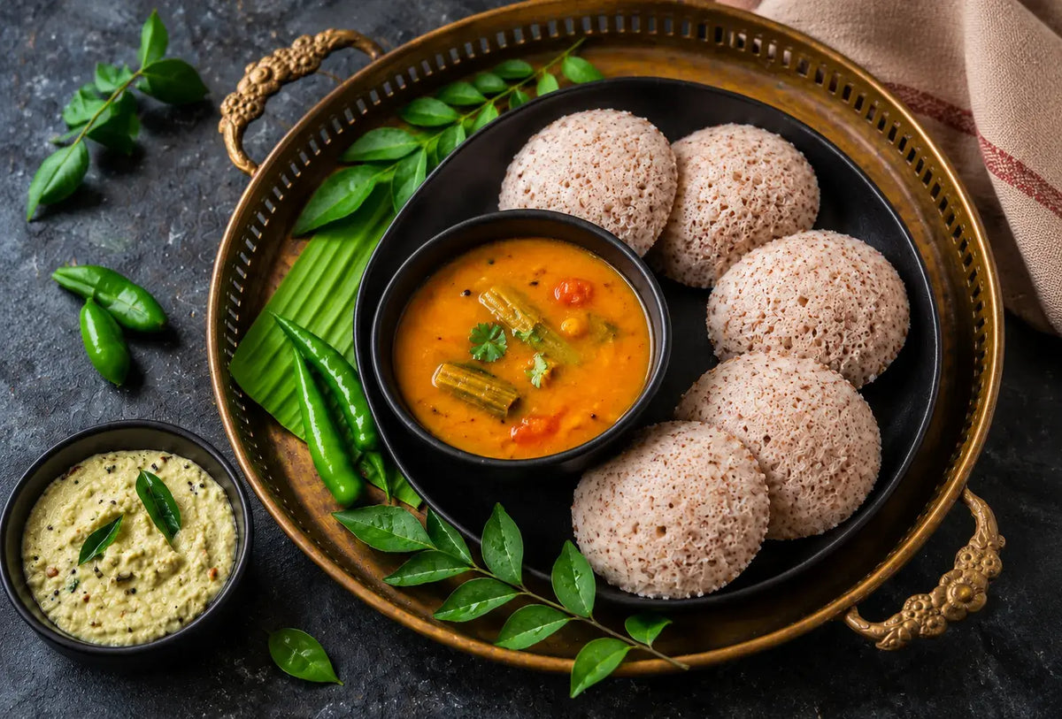 Red Rice Poha Idli