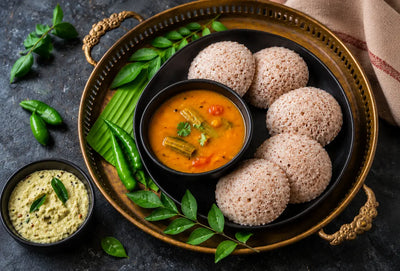 Red Rice Poha Idli