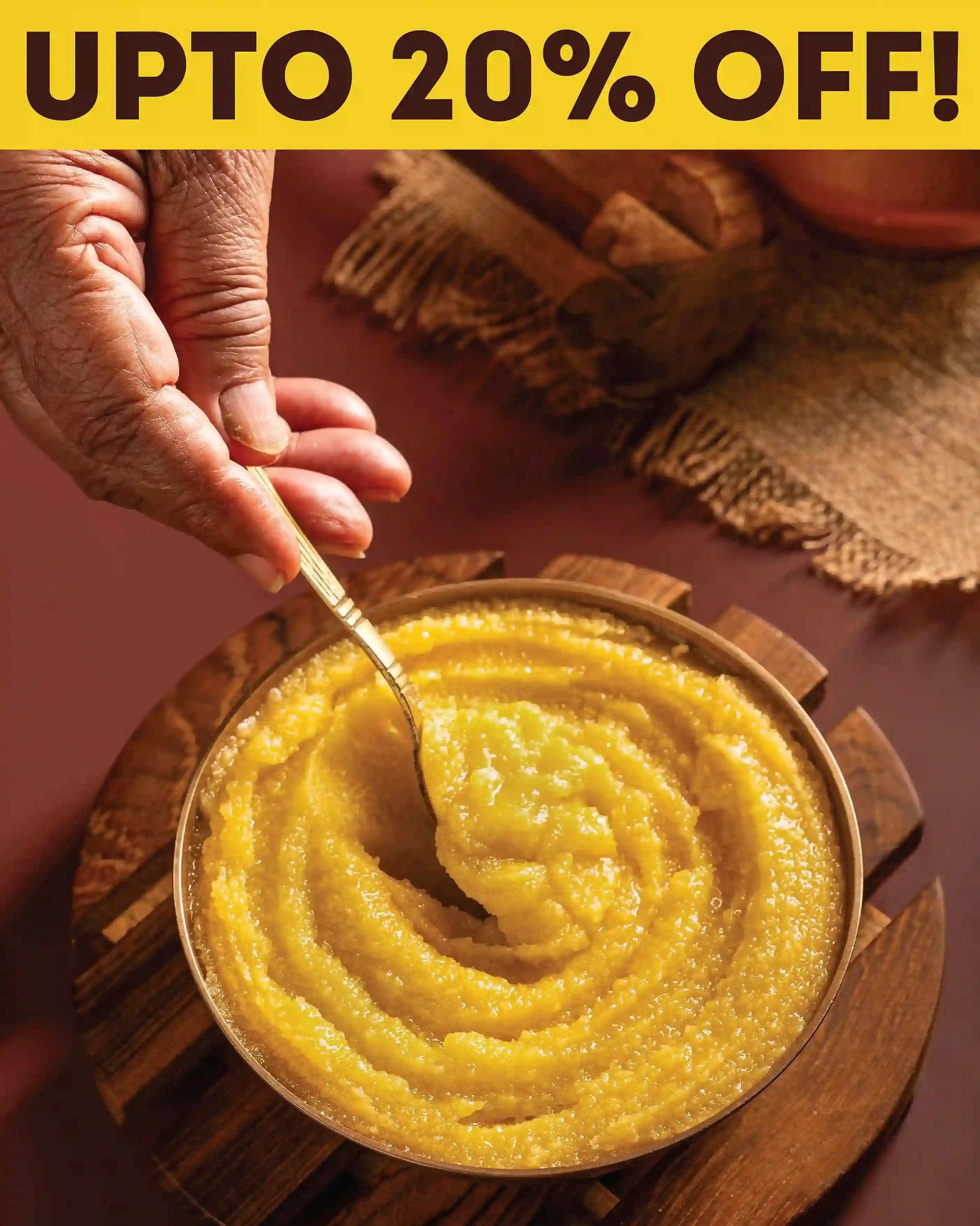Pure Gharwala Ghee: Gir Cow Ghee (500ml/1L)