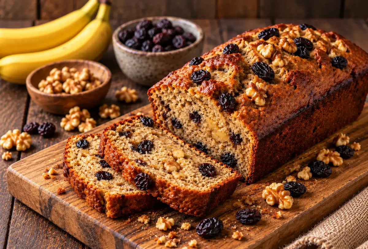 Black Raisin & Walnut Banana Bread