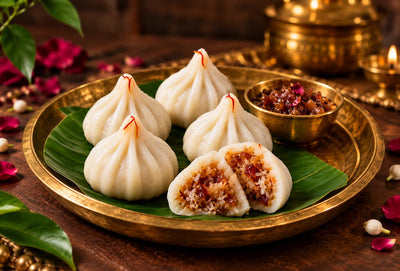 Amla Gulkand Stuffed Modak
