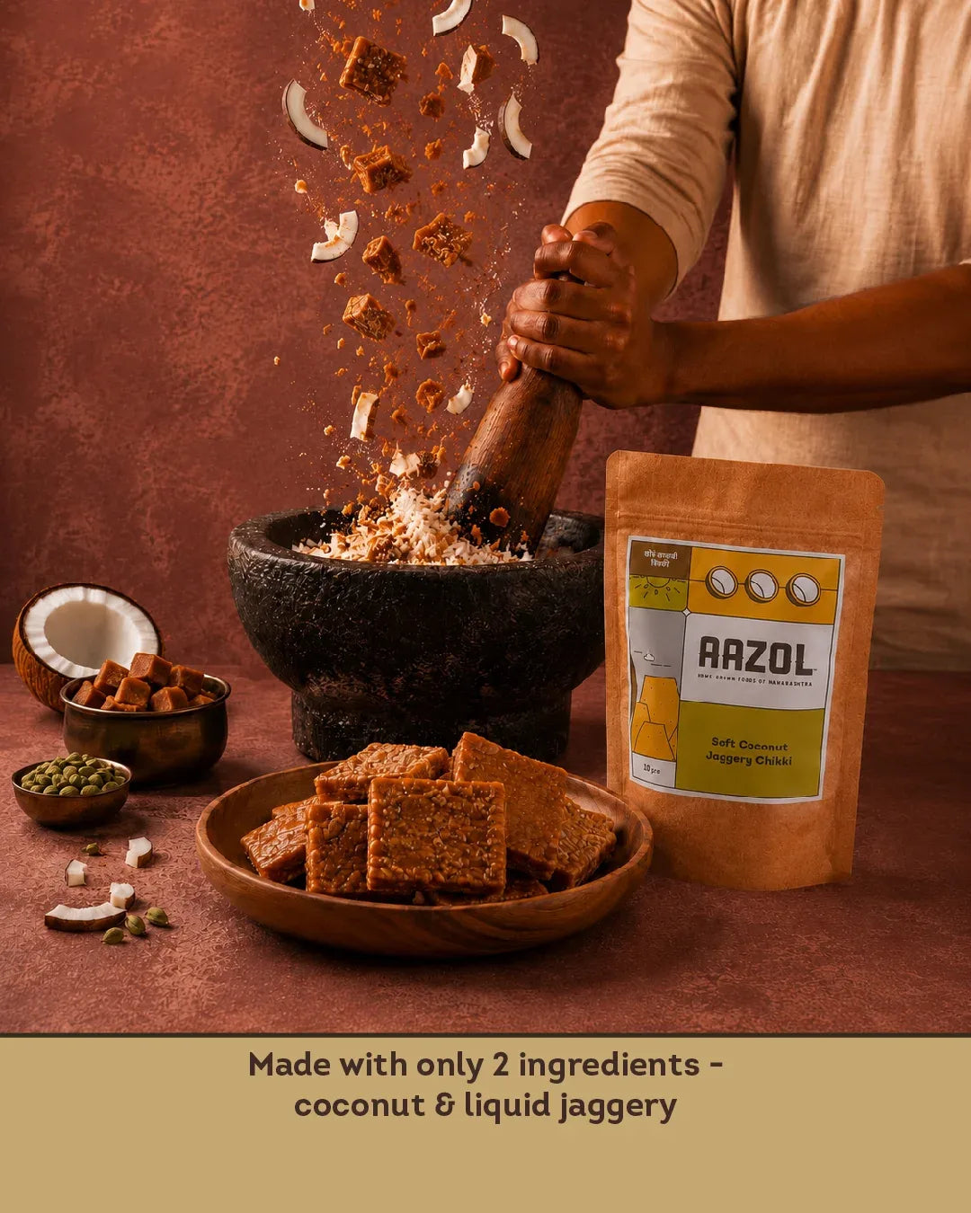 Soft Coconut Jaggery Chikki