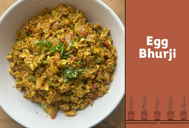 Egg Bhurji using Aazol's Ghati Masala 