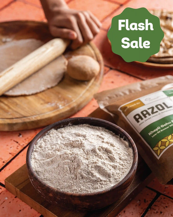 Low Gluten Khapli Atta: Emmer Wheat Flour
