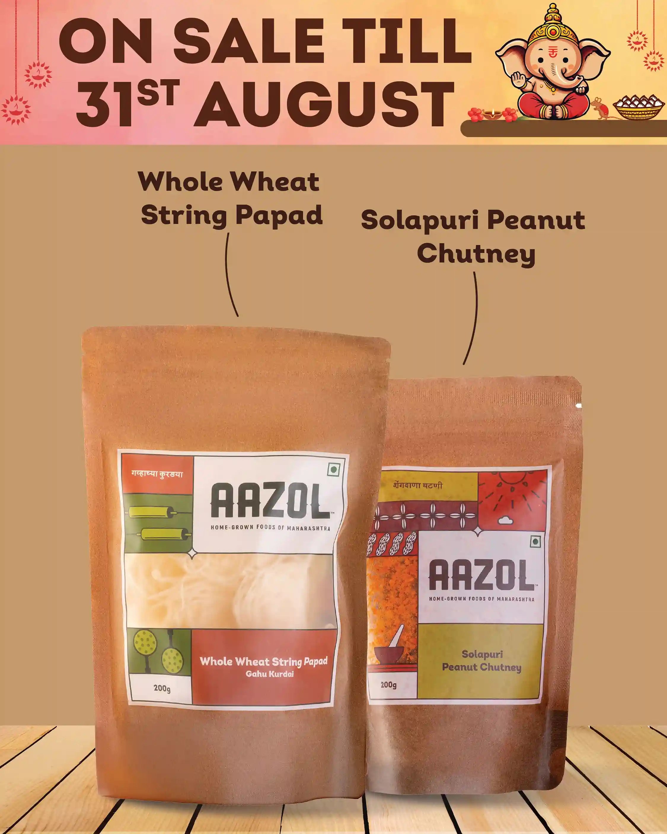 Gahu Kurdai Sukha Bhel Combo - 400g