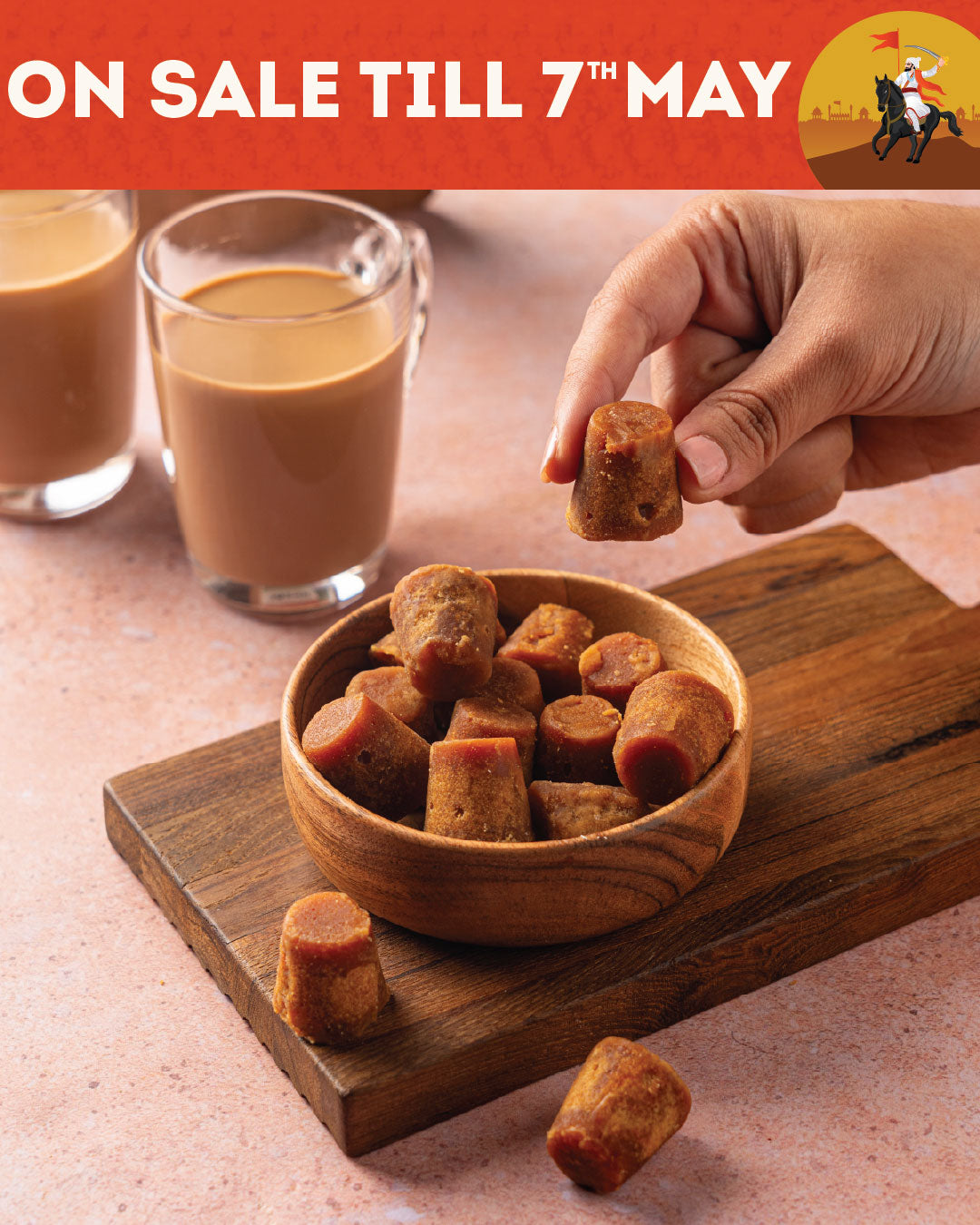Organic Jaggery Cubes: Pure Shrirampuri Gur (650g/1.3kg/1.95kg)
