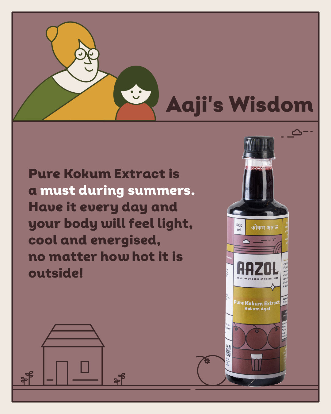 Pure Kokum Extract: Kokum Agal (500ml/1L/3L)