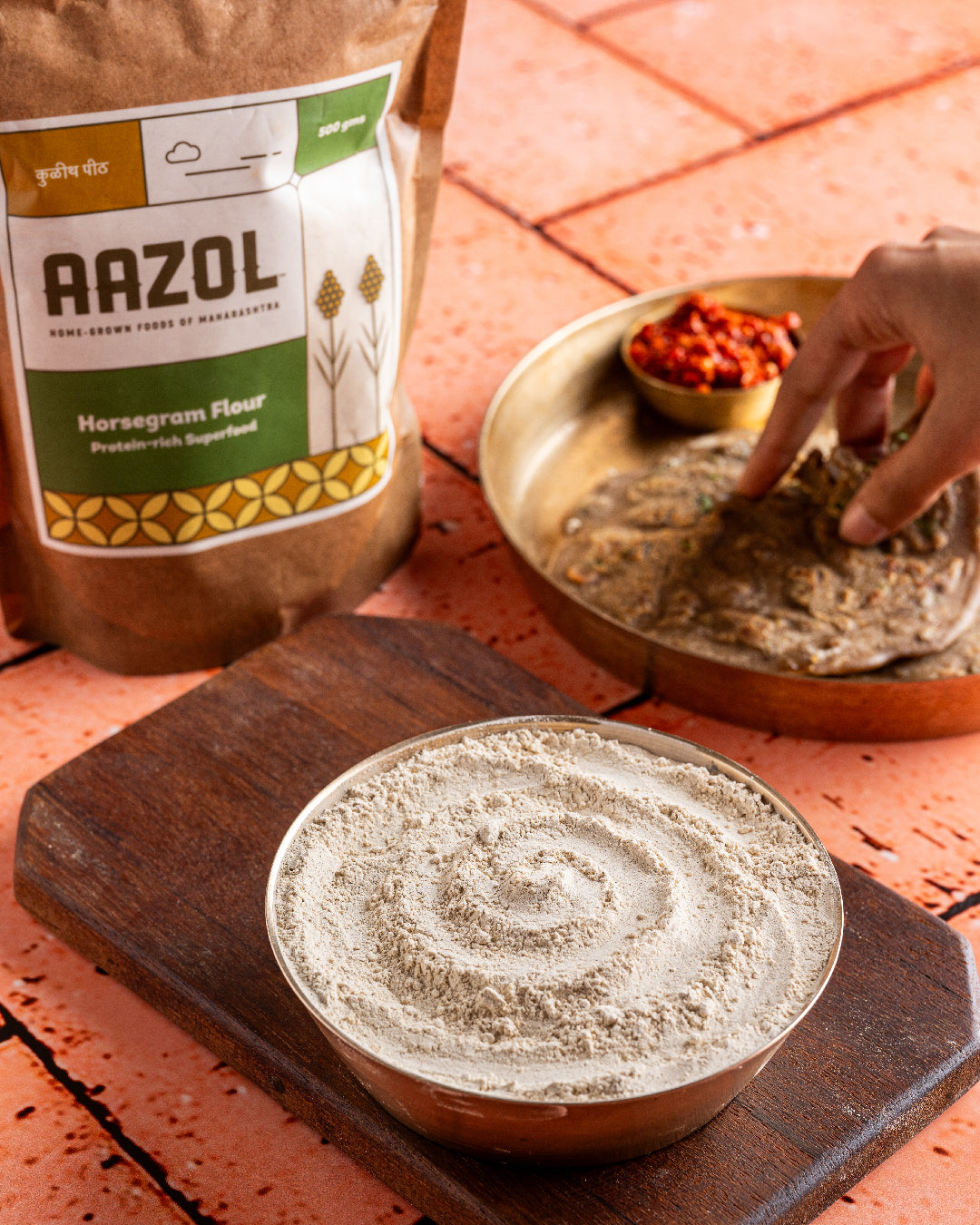 Protein-rich Horse Gram Flour: Kulith Peeth - 500g