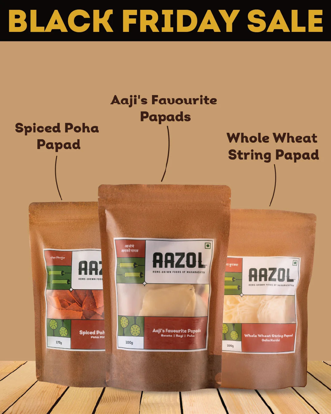 Maharashtrian Papads Combo - 475g