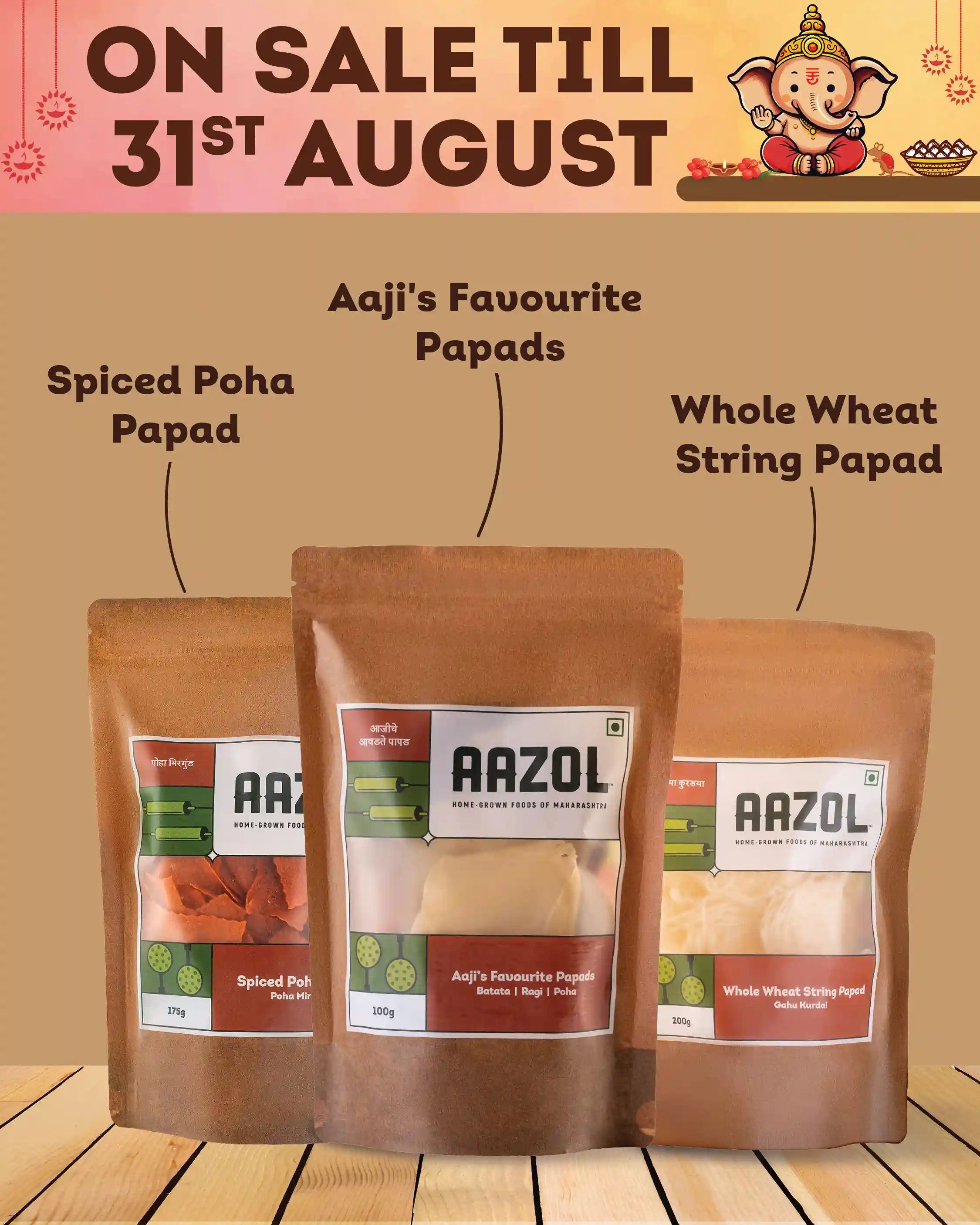 Maharashtrian Papads Combo - 475g