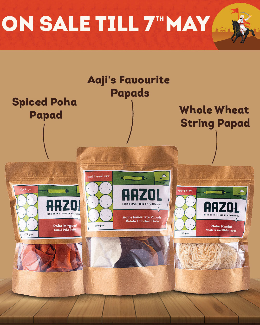 Maharashtrian Papads Combo - 475g