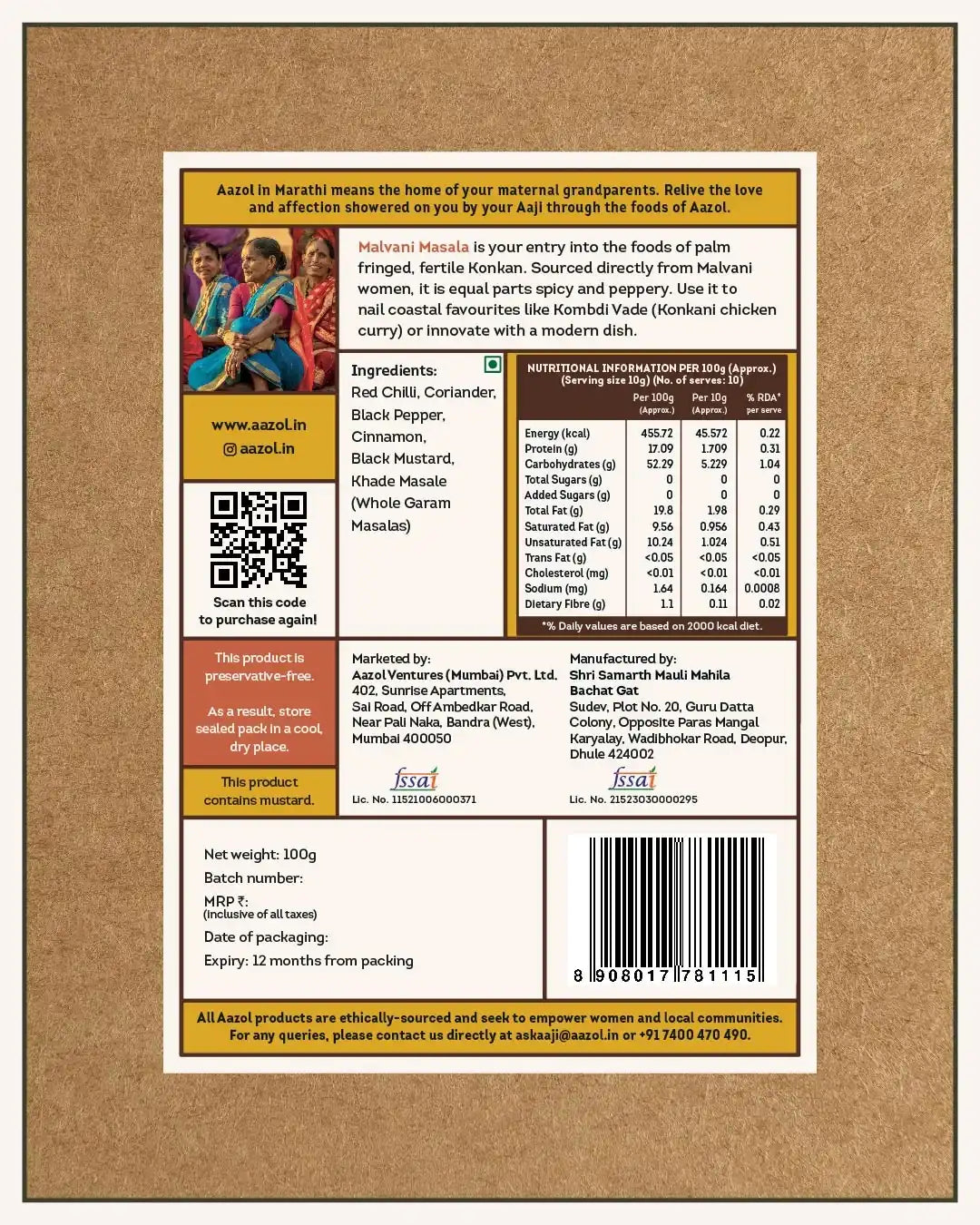 Chicken Masala: Malvani Masala - 100g